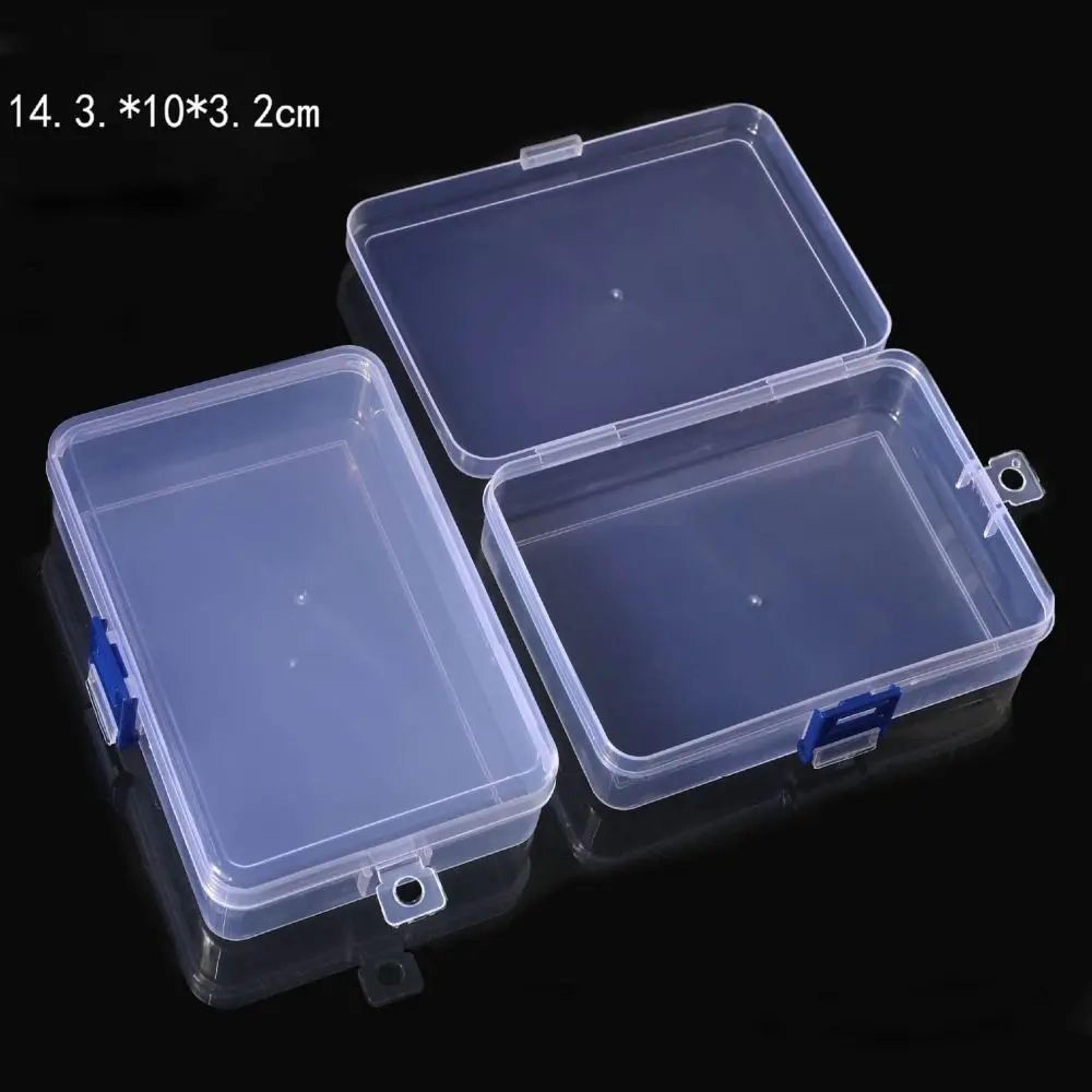 Square Clear Storage Box Set 10 Sizes Transparent Organizer Case For Small Items Fishing Tackle Too 3
