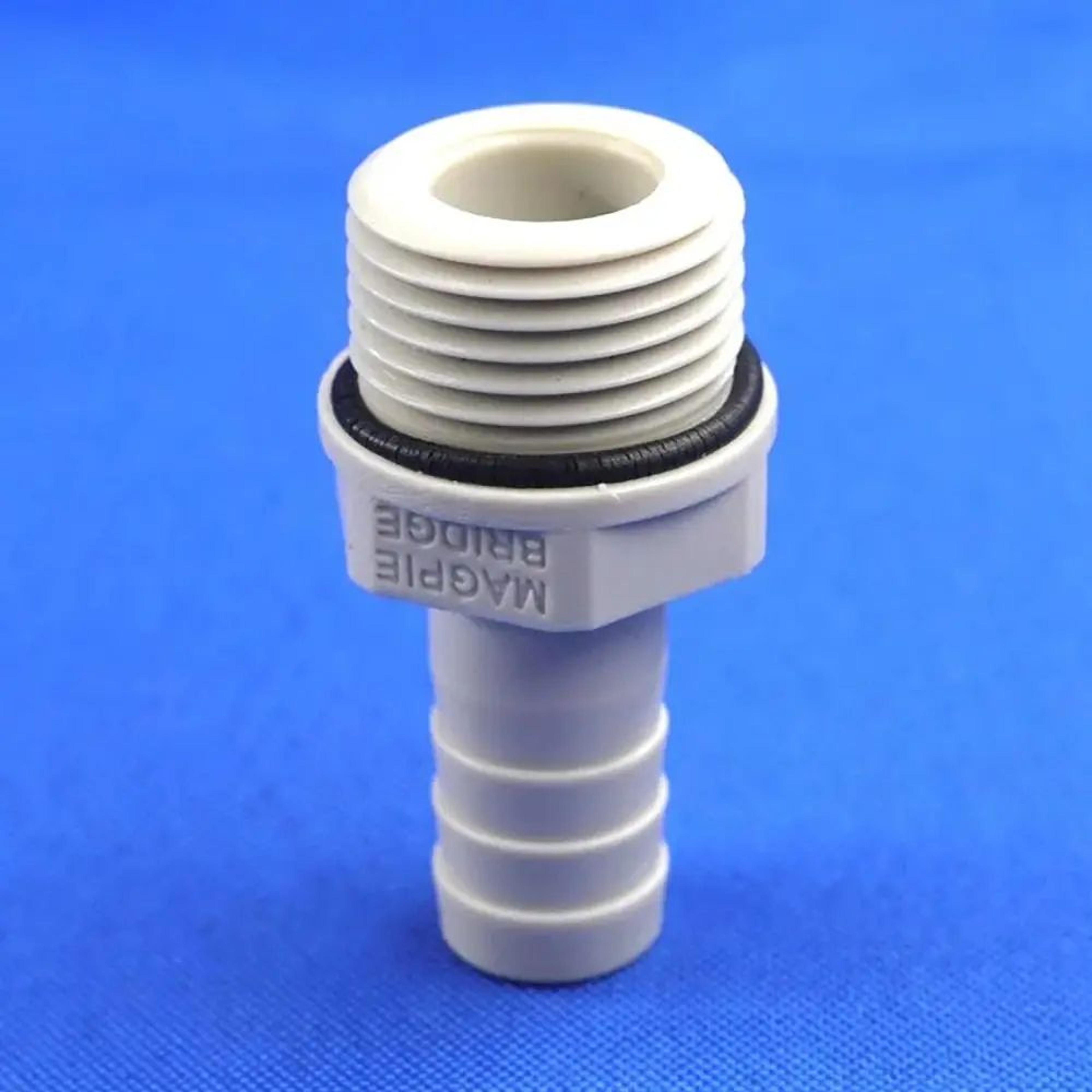 Barbed Hose Fitting Adapter 681012mm  18  14 Inches BSP Male Thread Plastic Connector For Pipe  Tub 2