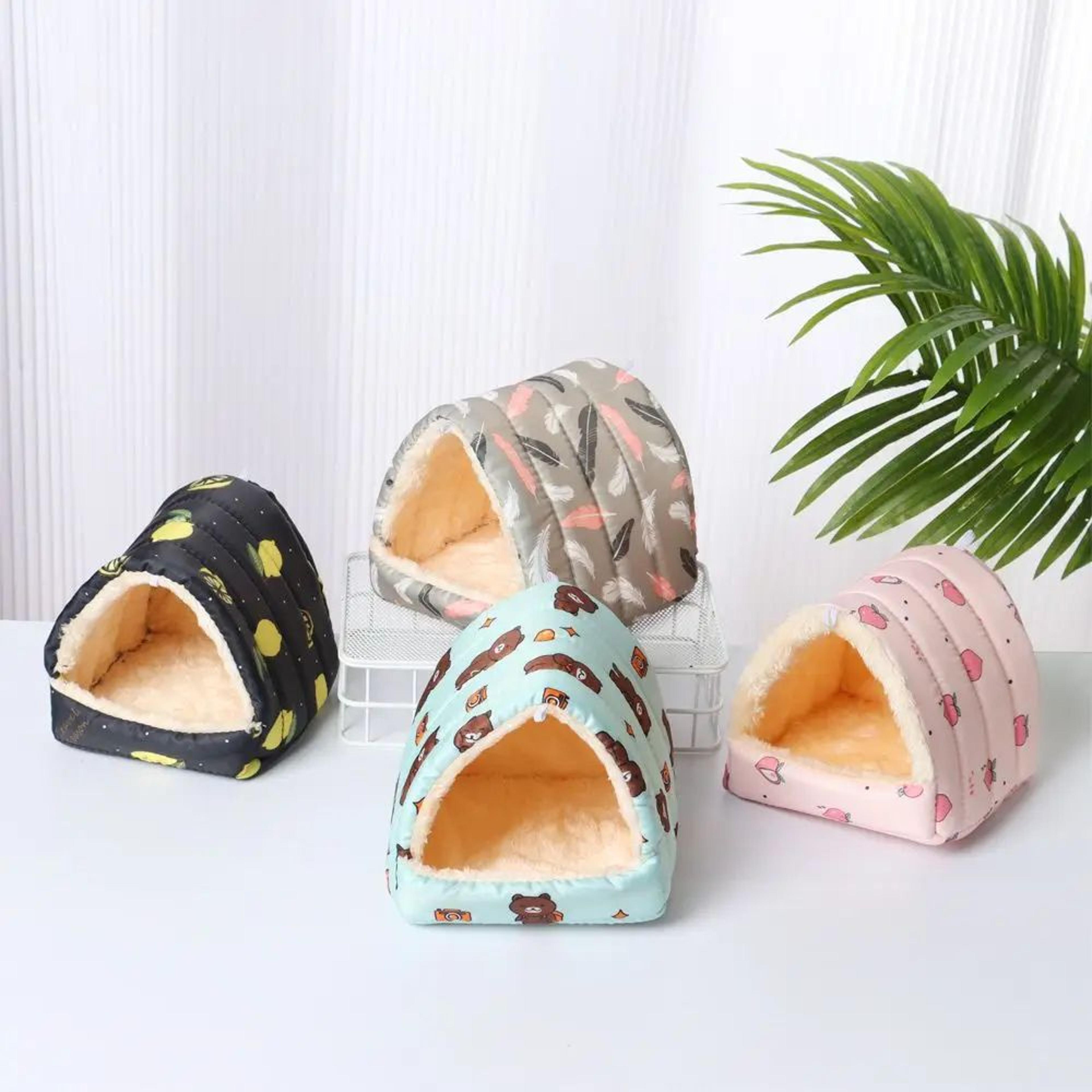 Warm Plush Small Animal Bed For Guinea Pig  Hamster  Cozy Winter Sleeping Nest Mat For Rabbit Squir 1
