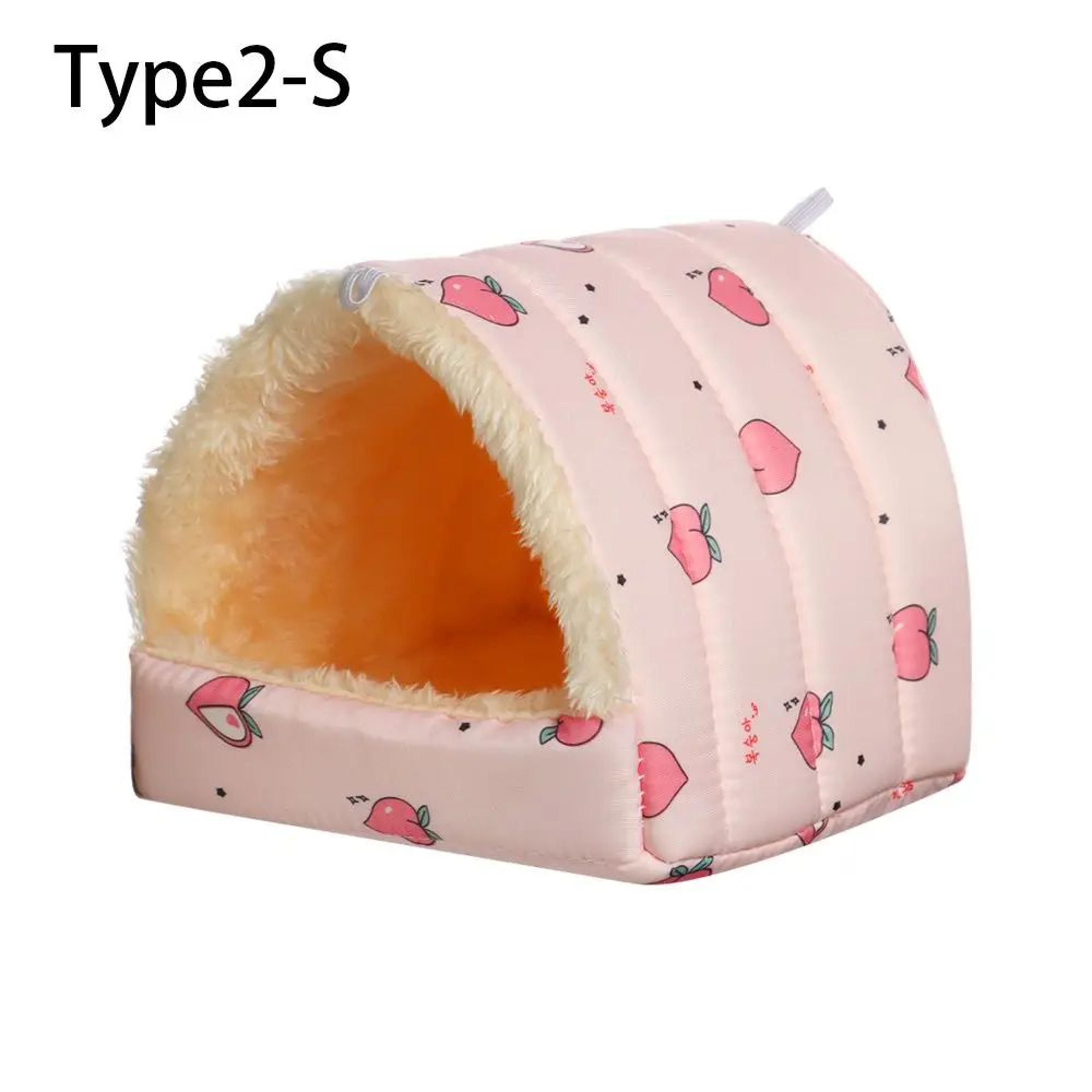 Warm Plush Small Animal Bed For Guinea Pig  Hamster  Cozy Winter Sleeping Nest Mat For Rabbit Squir 12
