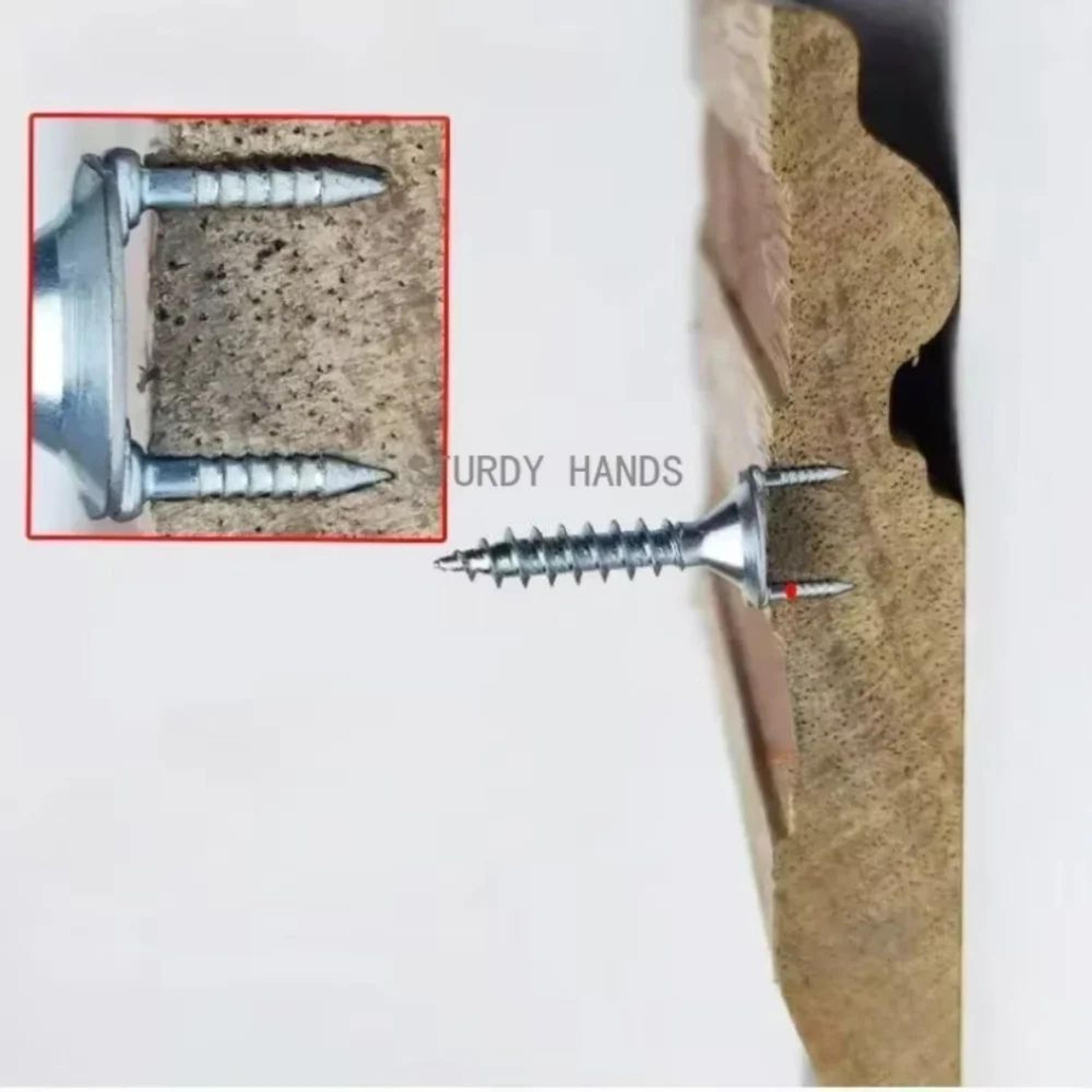 50 Pcs Invisible Headless Wire Nails  Galvanized DoubleHead Steel Pins For Skirting Trim Woodworkin 4