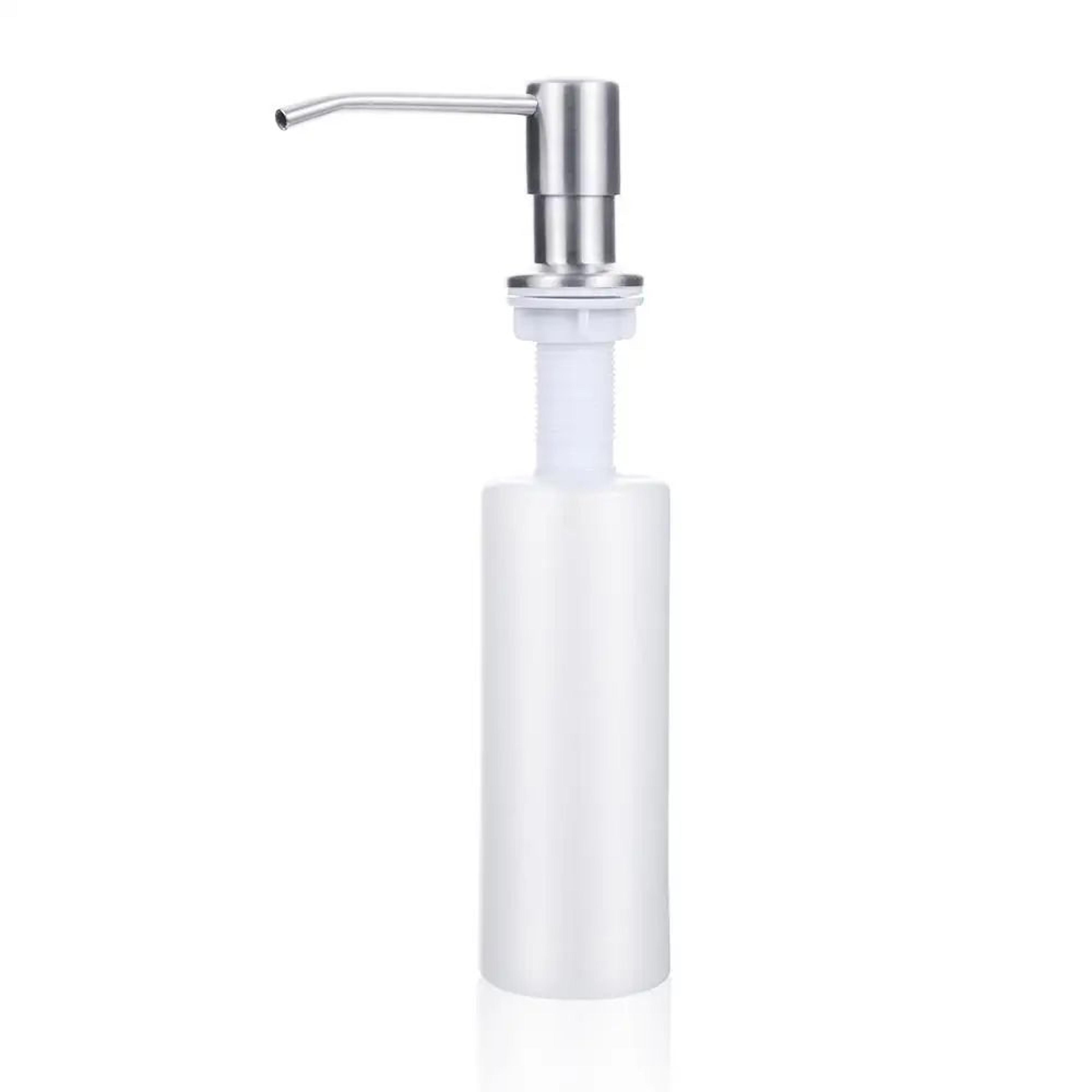 Stainless Steel Pump Soap Dispenser Bottle For Kitchen Sink  Bathroom Refillable Hand Wash Lotion H 9