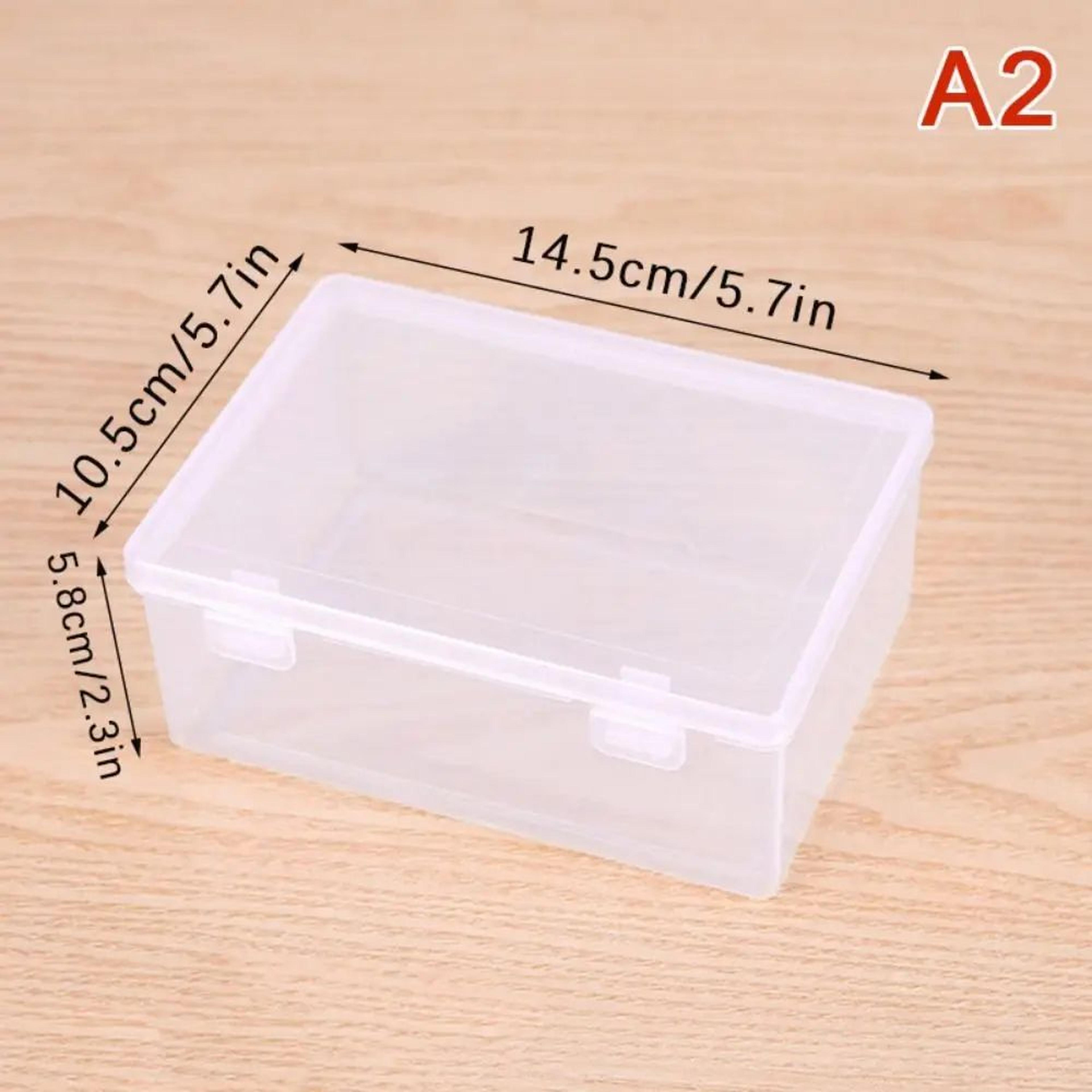Thickened Transparent Portable Storage Box With Flip Lid Small Medium Large Rectangle Plastic Case  5