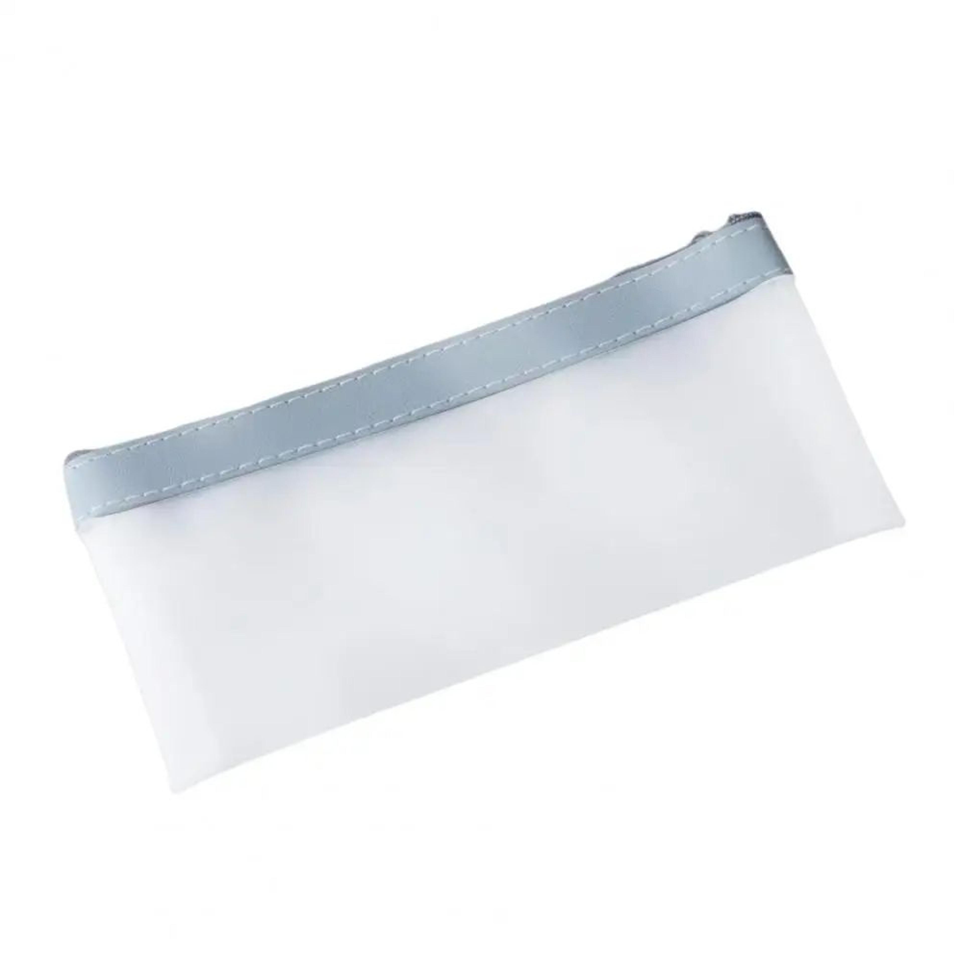 Transparent PVC Pencil Case With Zipper Waterproof Clear School Pouch For Stationery Makeup  Travel 8