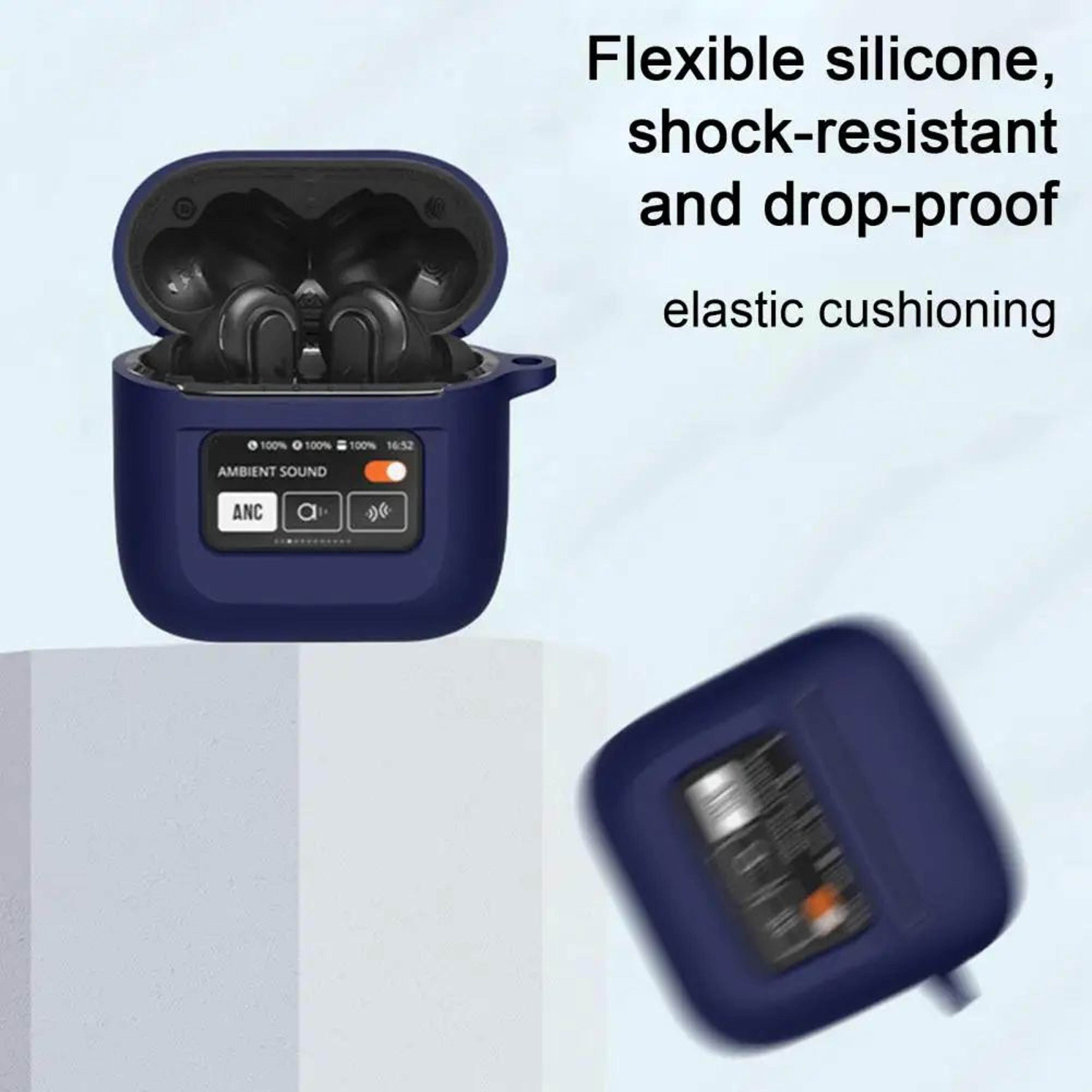 Silicone AirPods Case Cover With Screen Window Shockproof Wireless Earbuds Charging Case Protector  2