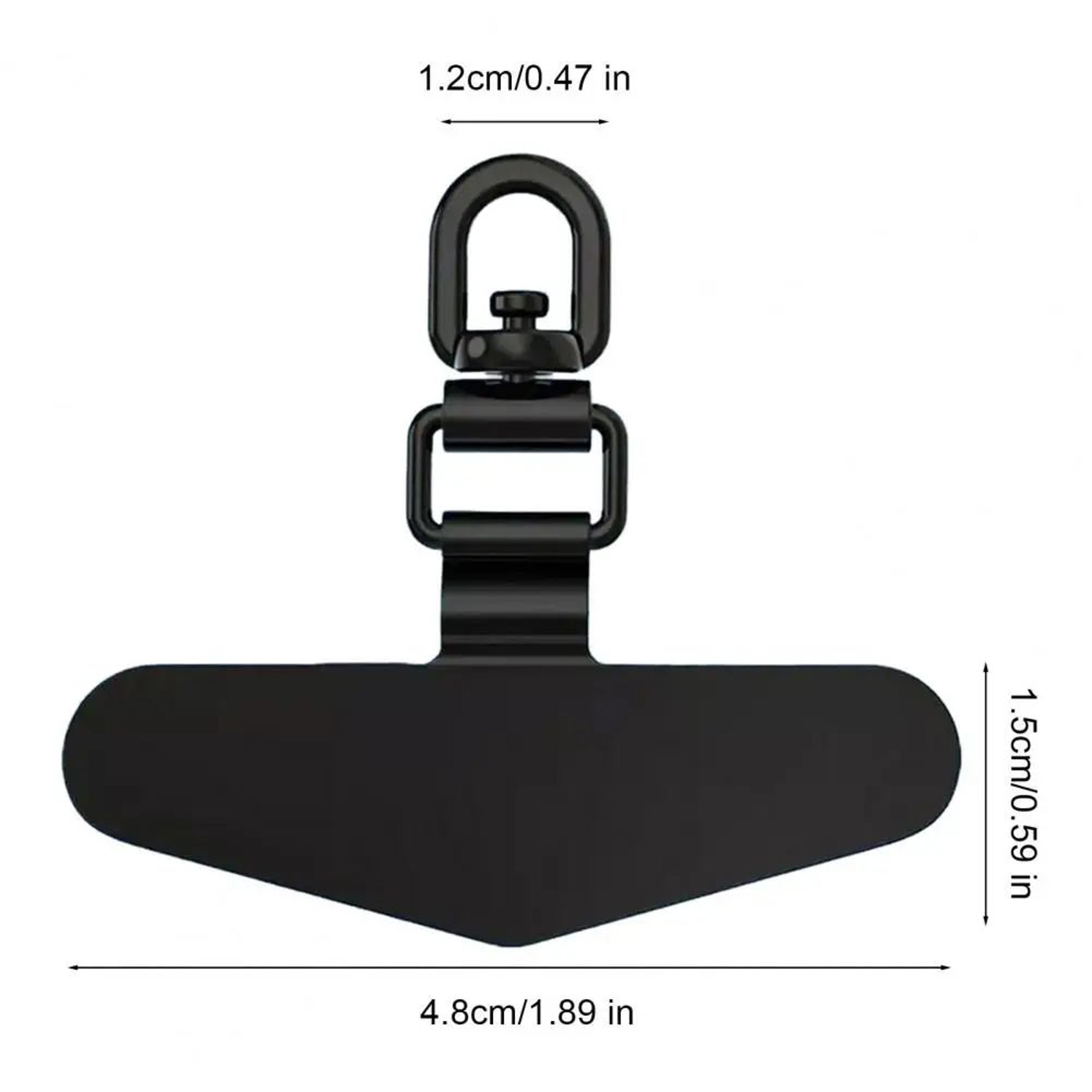360 Rotatable Phone Lanyard Clip Patch Stainless Steel AntiFall Strap Adapter 04mm Ultra Thin Gaske 5