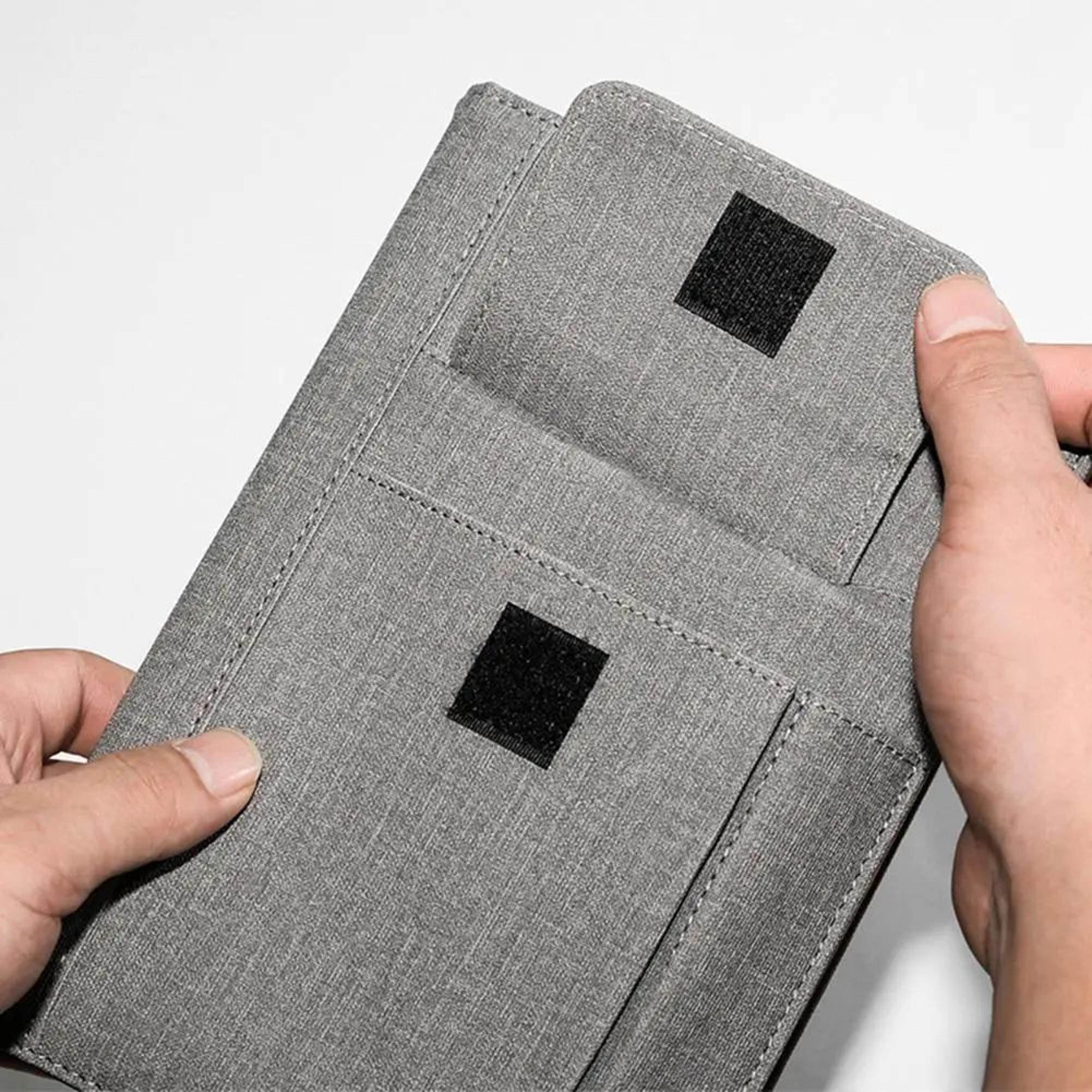 A5 Lined Journal Notebook Fabric Cover 200 Pages Thick Paper Writing Notebook With Pockets For Work 4