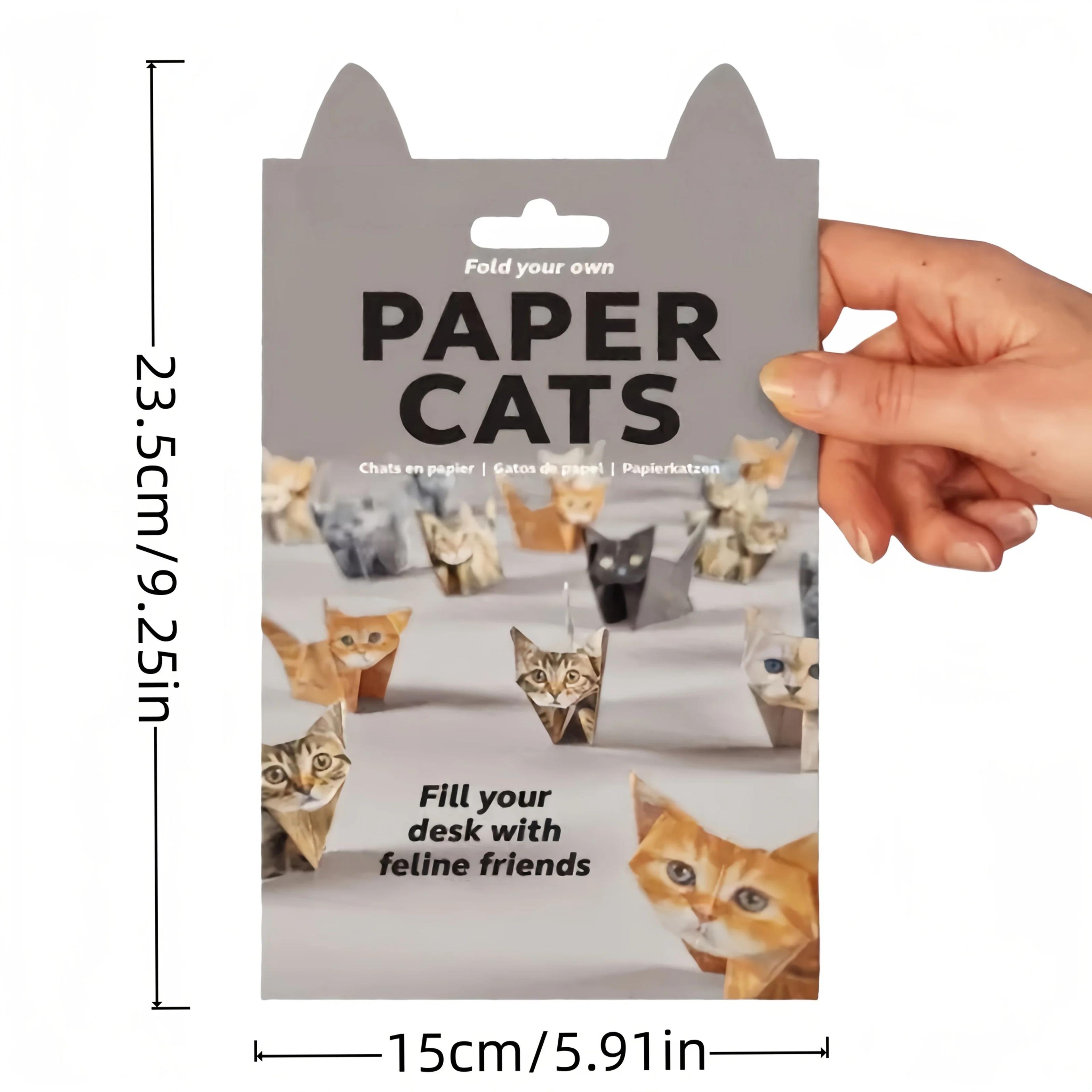 Cute Cat Origami Kit For Adults  Kids  DIY Paper Folding Craft Gift For Cat Lovers Home Decor Stres 1
