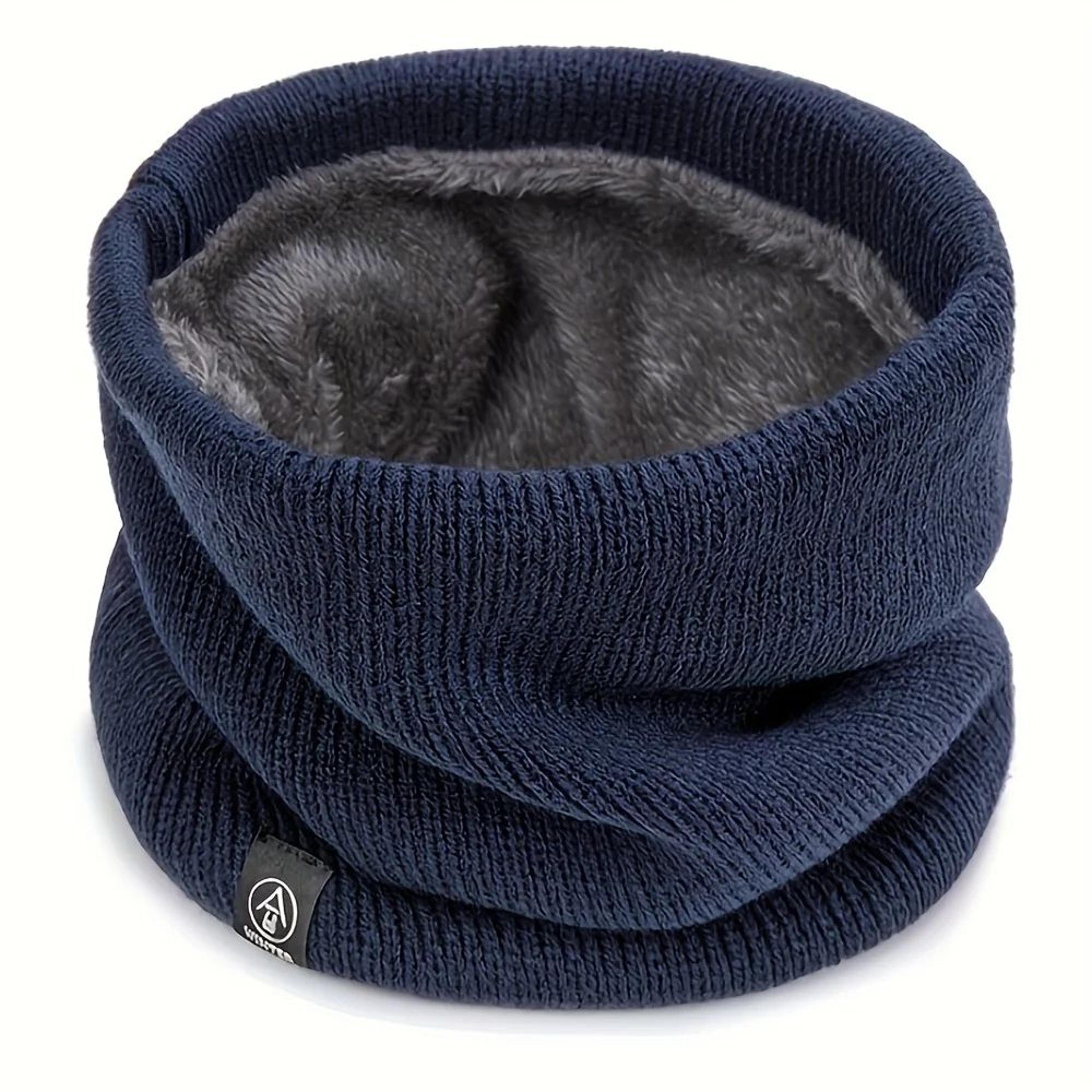 Winter Knit Scarf With BuiltIn Face Mask  Thick Warm Neck Gaiter For Skiing Snowboarding Hiking Win 7