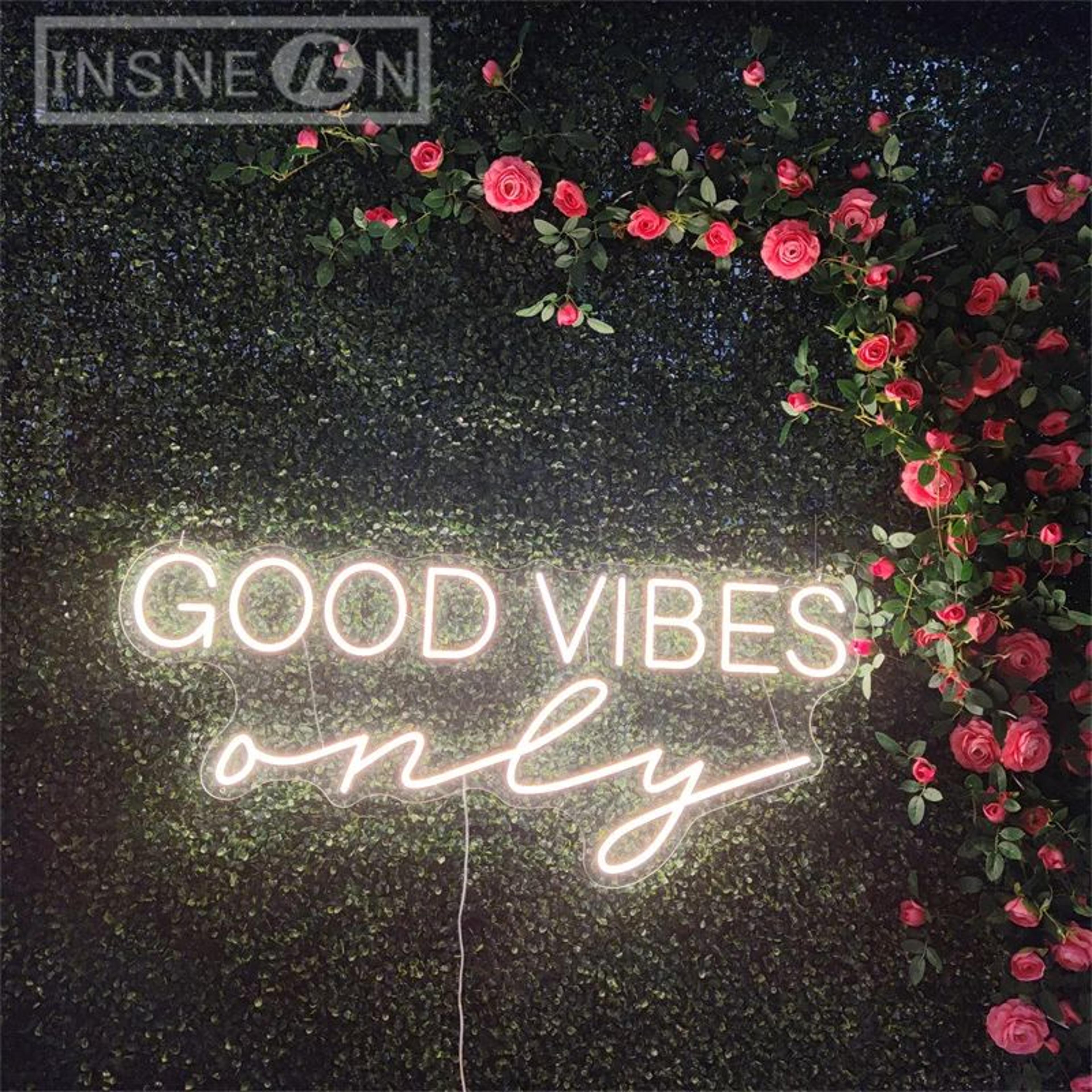 Good Vibes Only LED Neon Sign  USB 5V Wall Light Decor For Bedroom Party Birthday  Wedding Aestheti 4