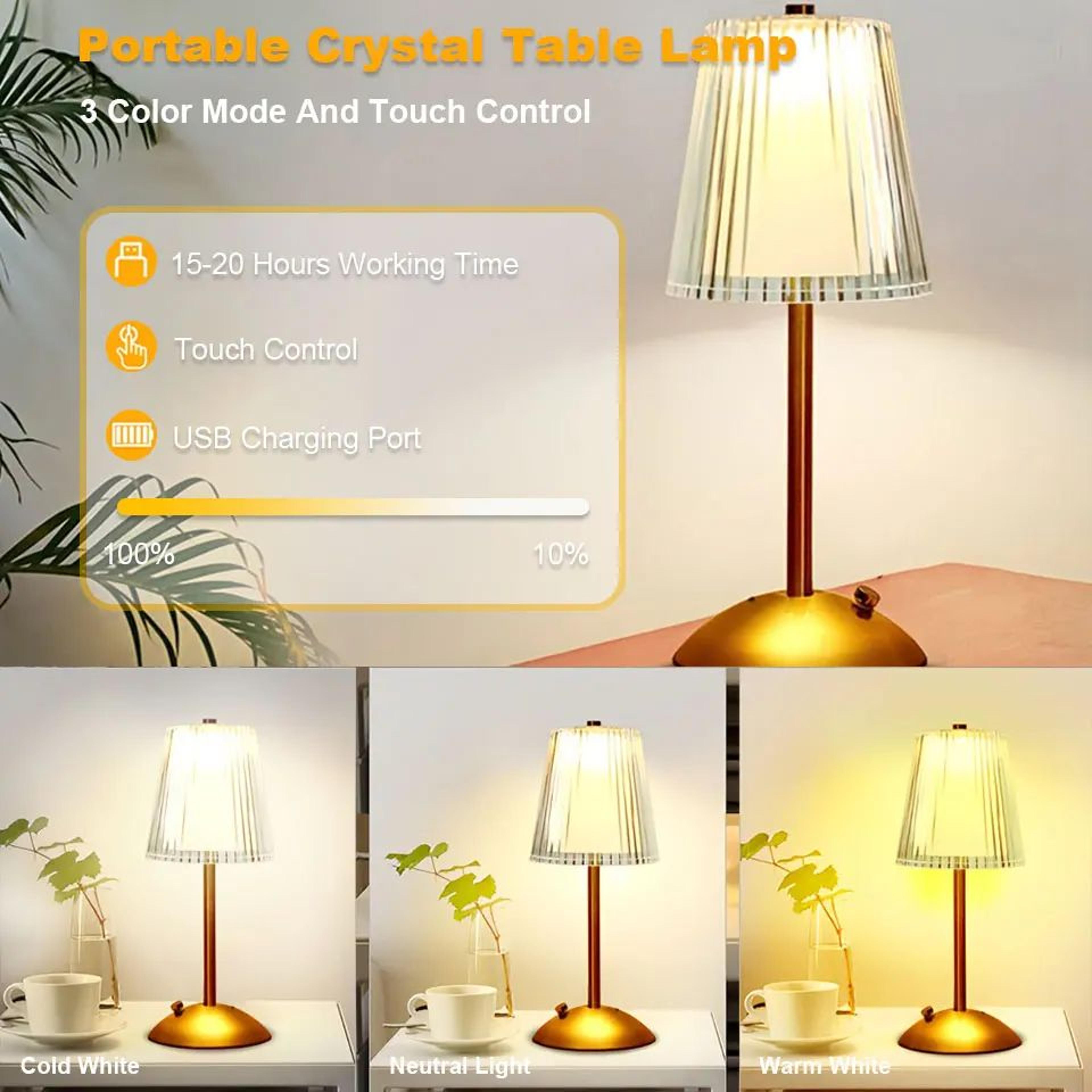 Rechargeable Touch Sensor LED Table Lamp With Dimming Nordic Bedside Night Light For Bedroom Hotel  1