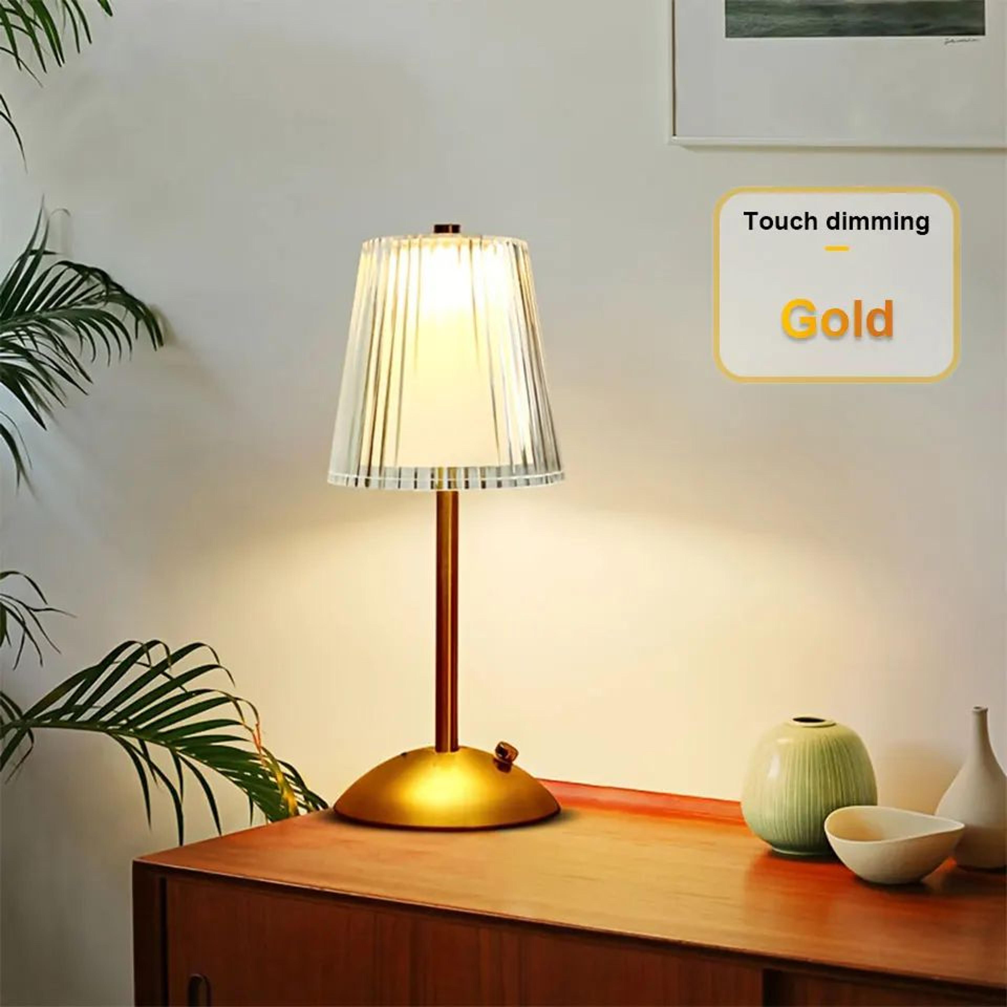 Rechargeable Touch Sensor LED Table Lamp With Dimming Nordic Bedside Night Light For Bedroom Hotel  7