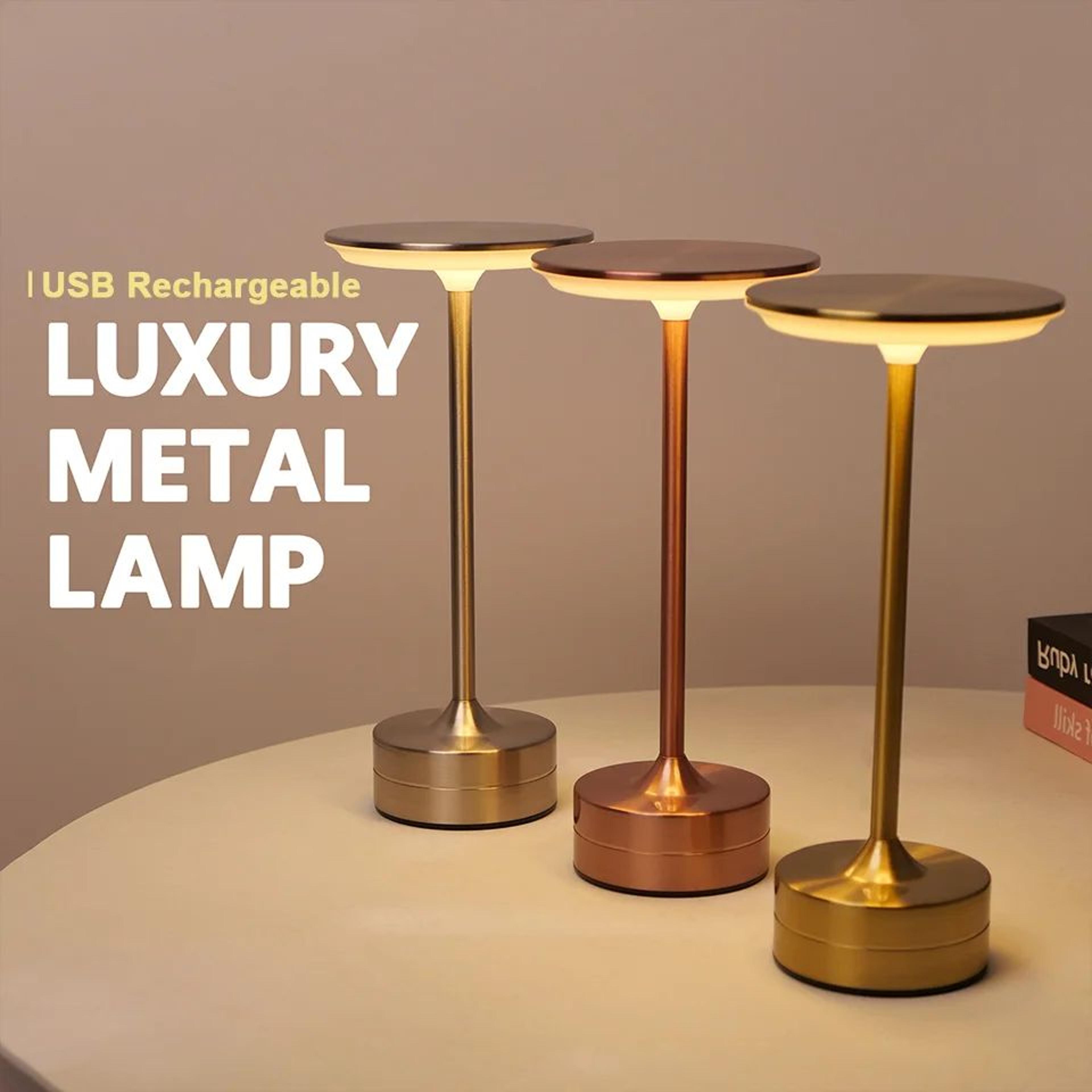 USB Rechargeable Touch LED Table Lamp Night Light Wireless Portable Reading Lamp For Bedroom Bar Ho 0