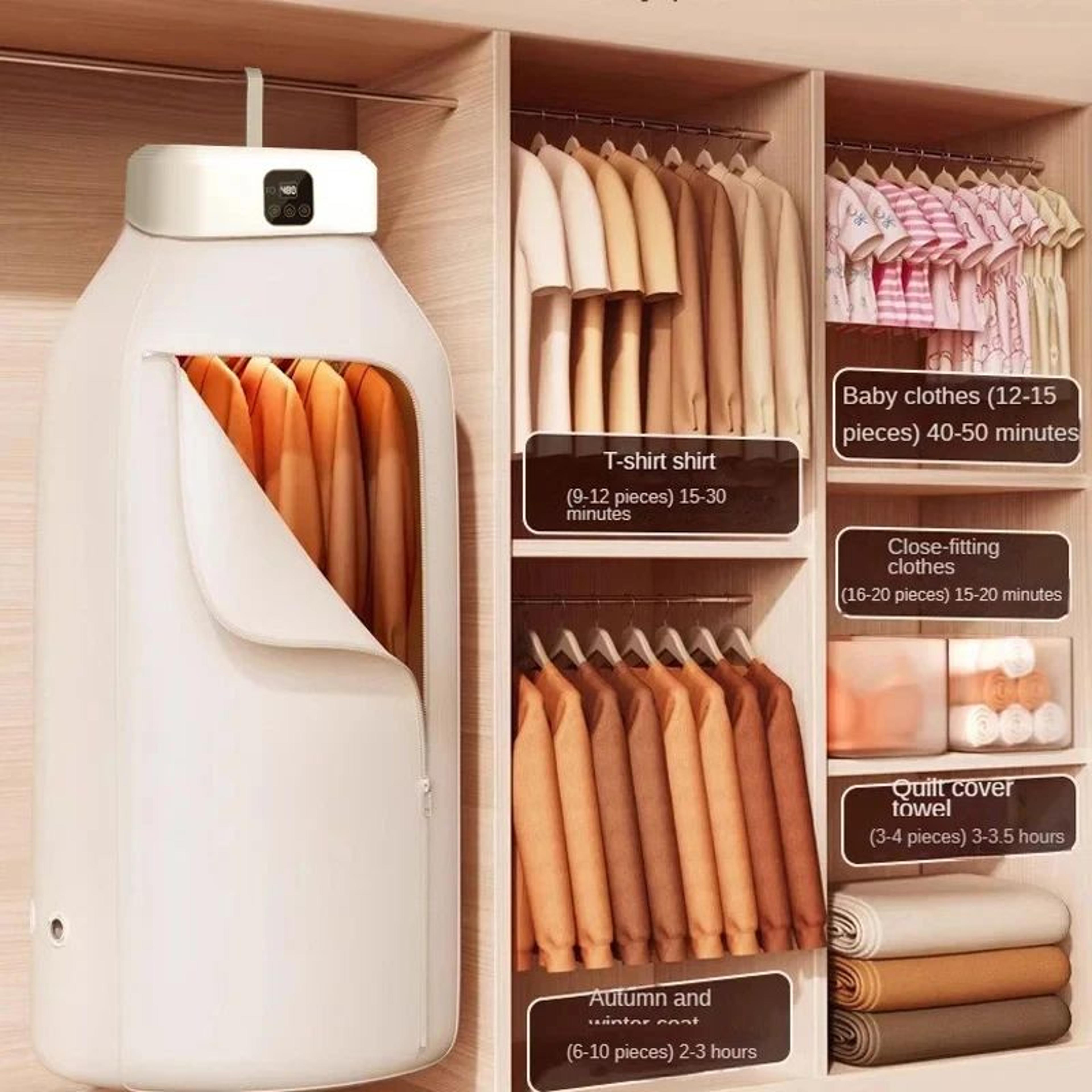 Electric Warm Air Clothes Dryer Cabinet W Remote  Timer FloorStanding Laundry Drying Machine Fast H 0