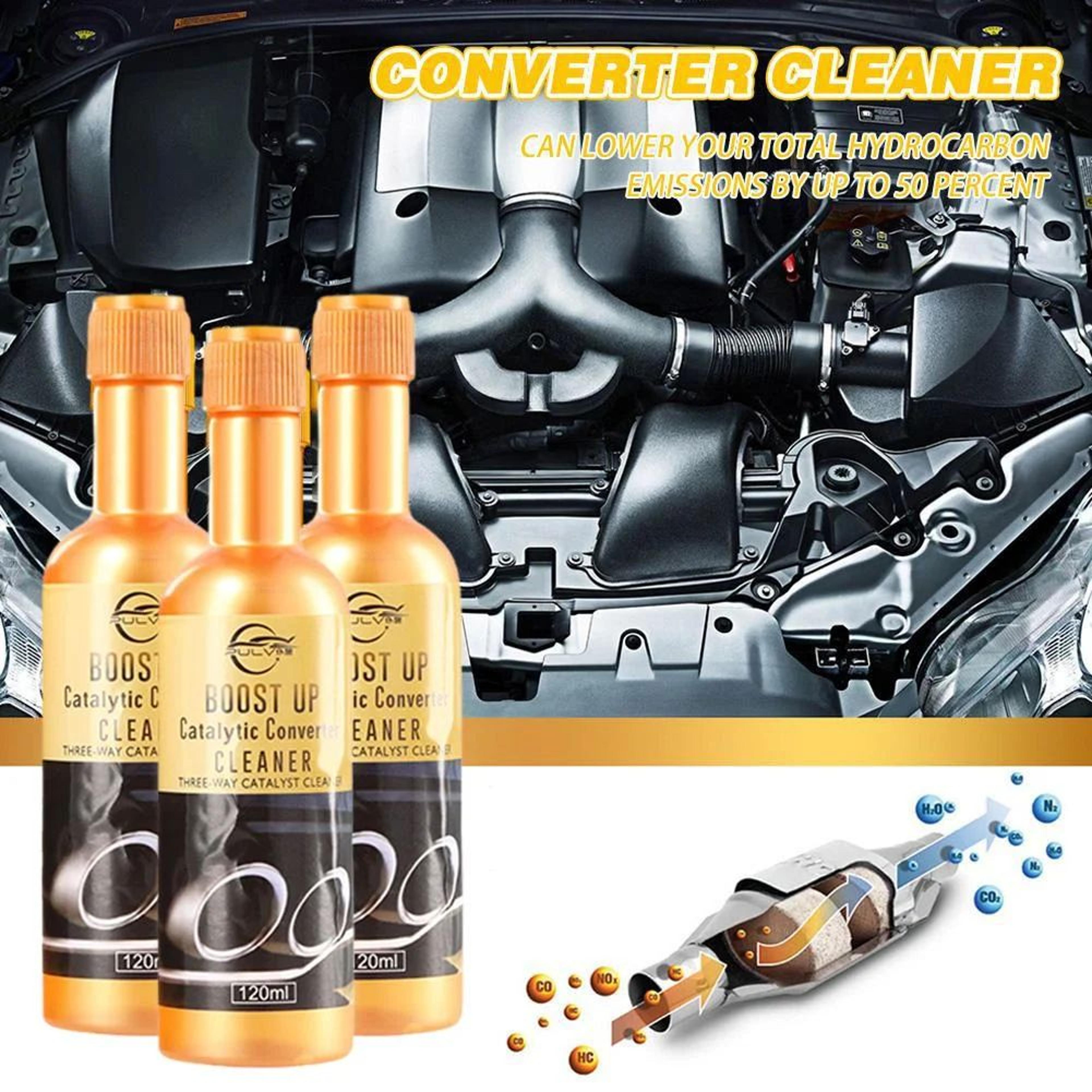Catalytic Converter Cleaner  O2 Sensor Safe Fuel System Treatment Restore Power  MPG Reduce Emissio 0