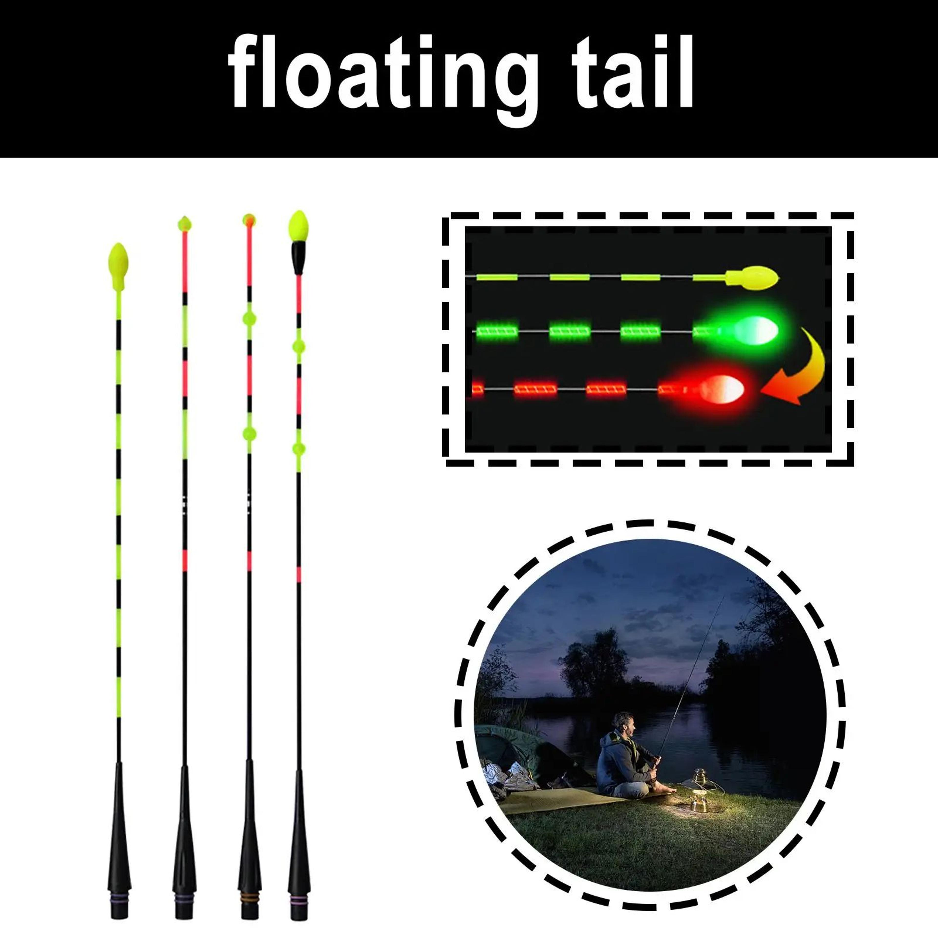 MY7 GravitySensing Fishing Float Bite Indicator  Flash Color Drift Tail Bobber For River  Lake Hook 0