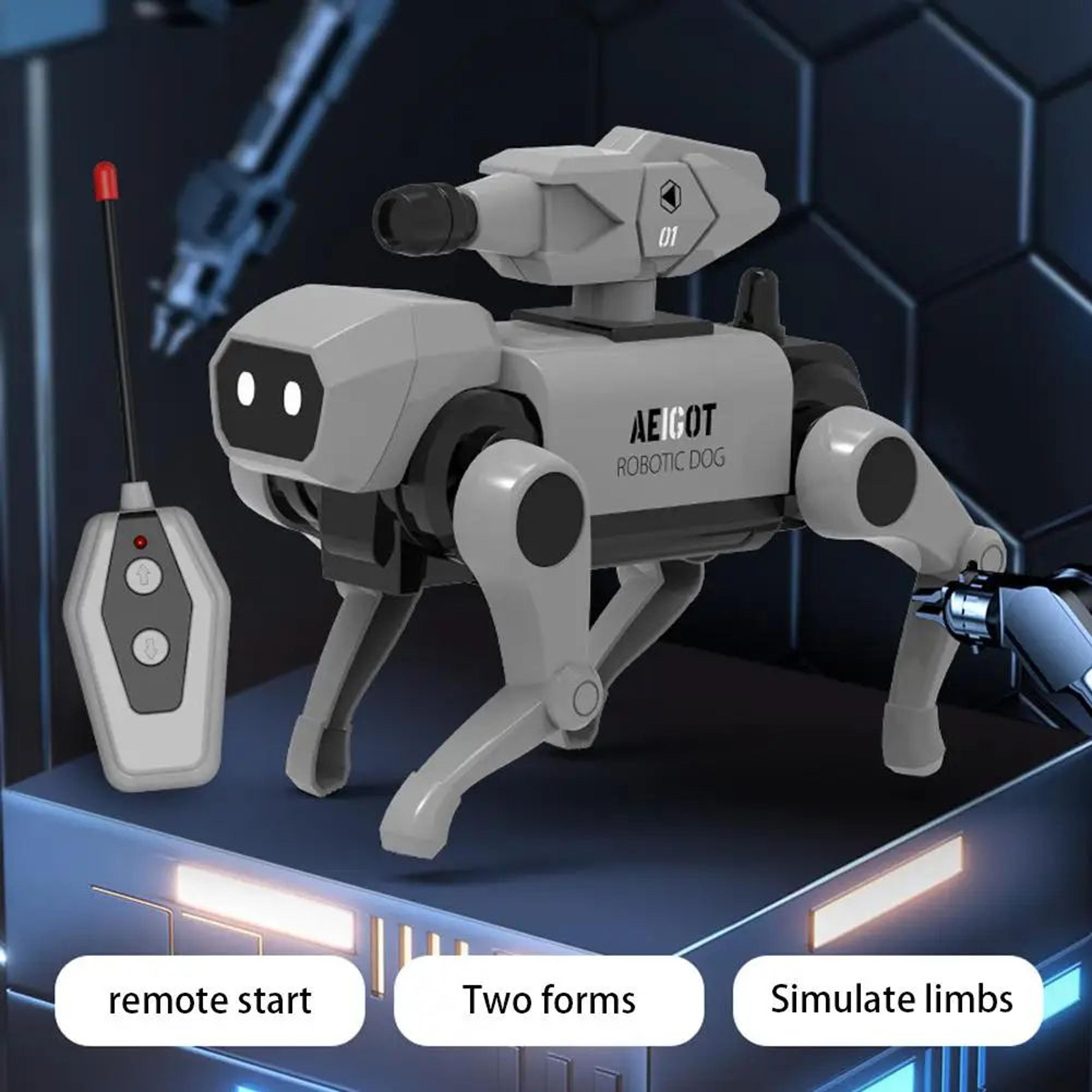 Remote Control Mechanical Dog Building Kit For Kids  STEM Assembly Robot Pet Toy Educational Scienc 4