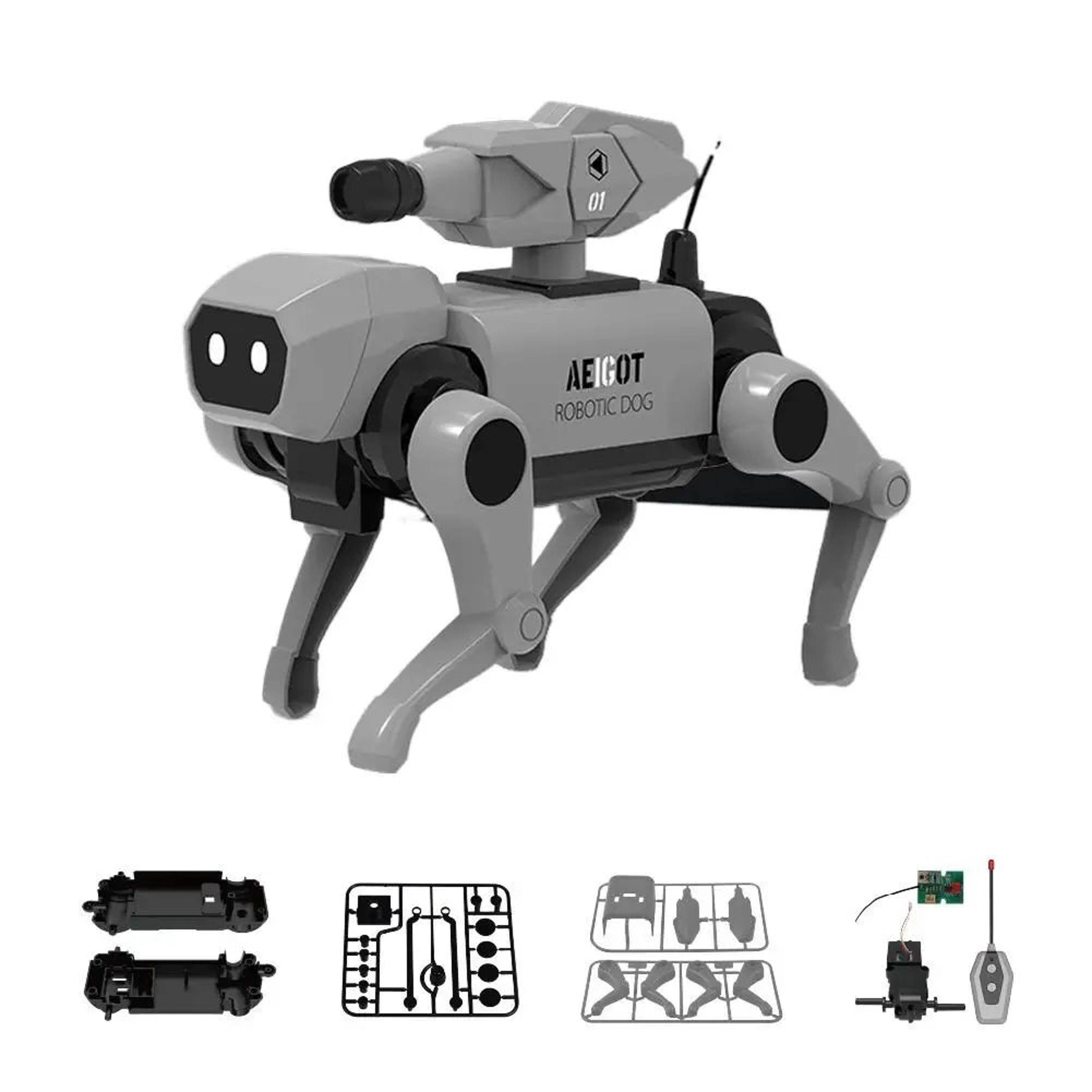 Remote Control Mechanical Dog Building Kit For Kids  STEM Assembly Robot Pet Toy Educational Scienc 7