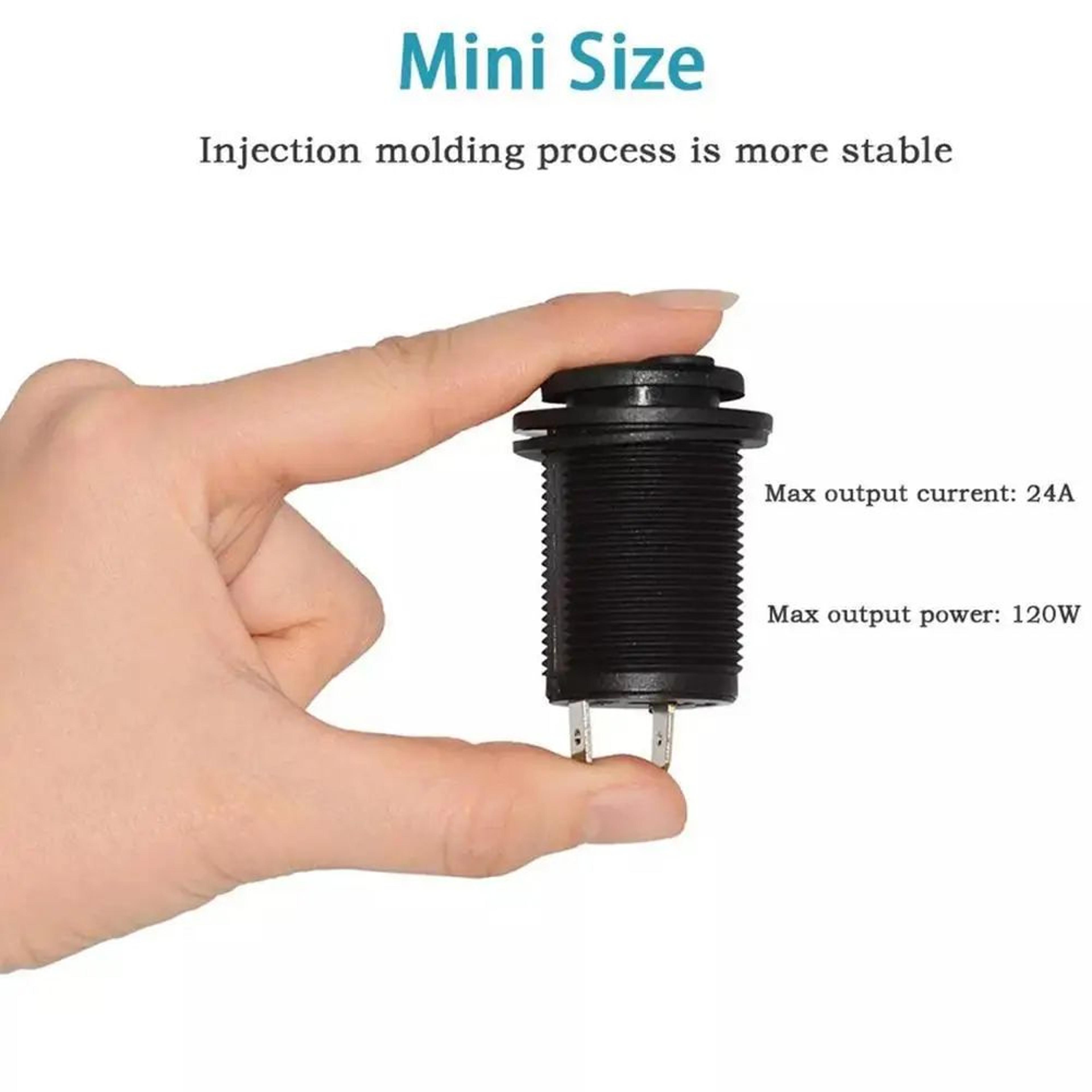 12V Waterproof Cigarette Lighter Socket Plug  Car Marine RV ATV Motorcycle Power Outlet Adapter Dur 14
