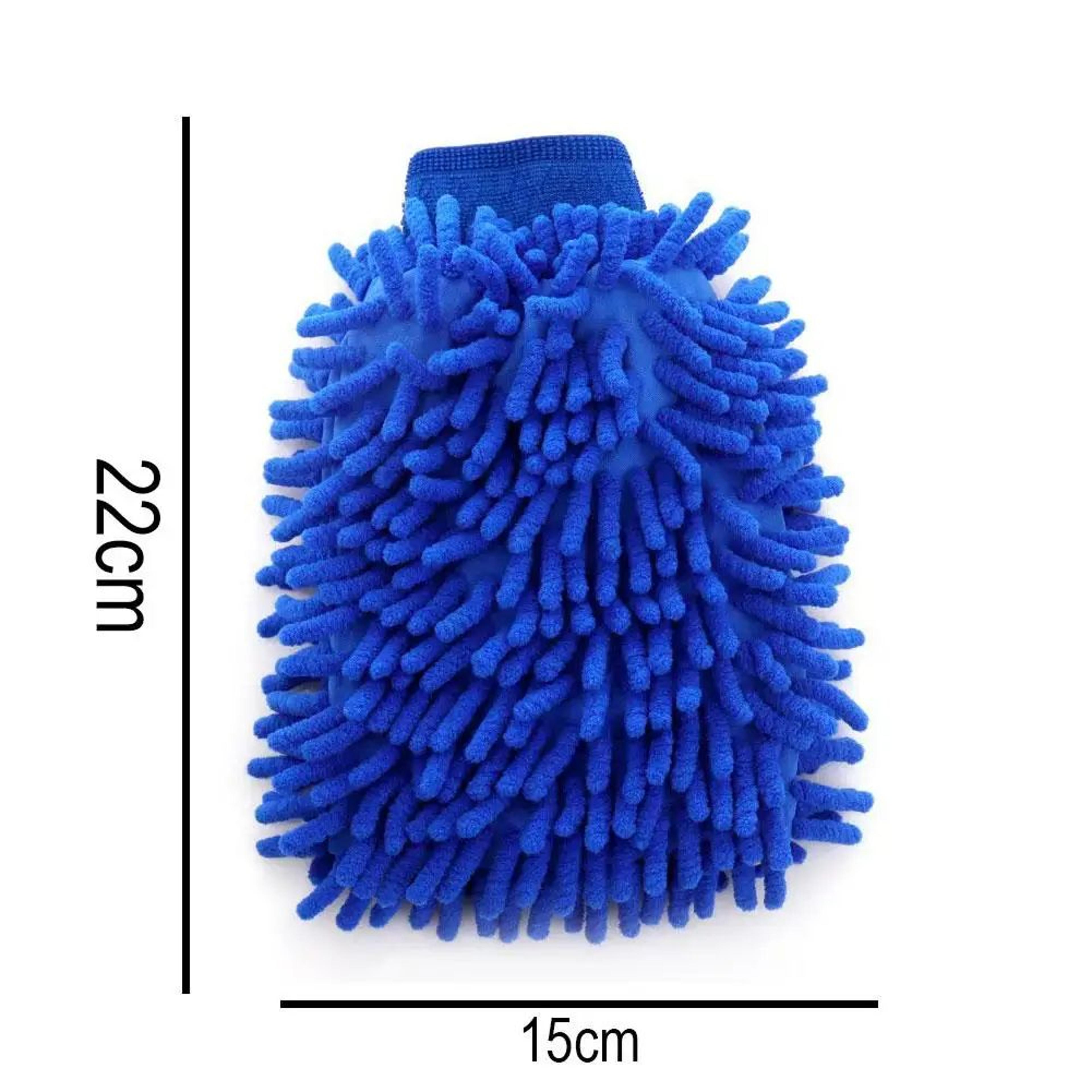 DoubleSided Microfiber Car Wash Mitt Gloves  ScratchFree Wash Super Absorbent Reusable Washable Cle 5