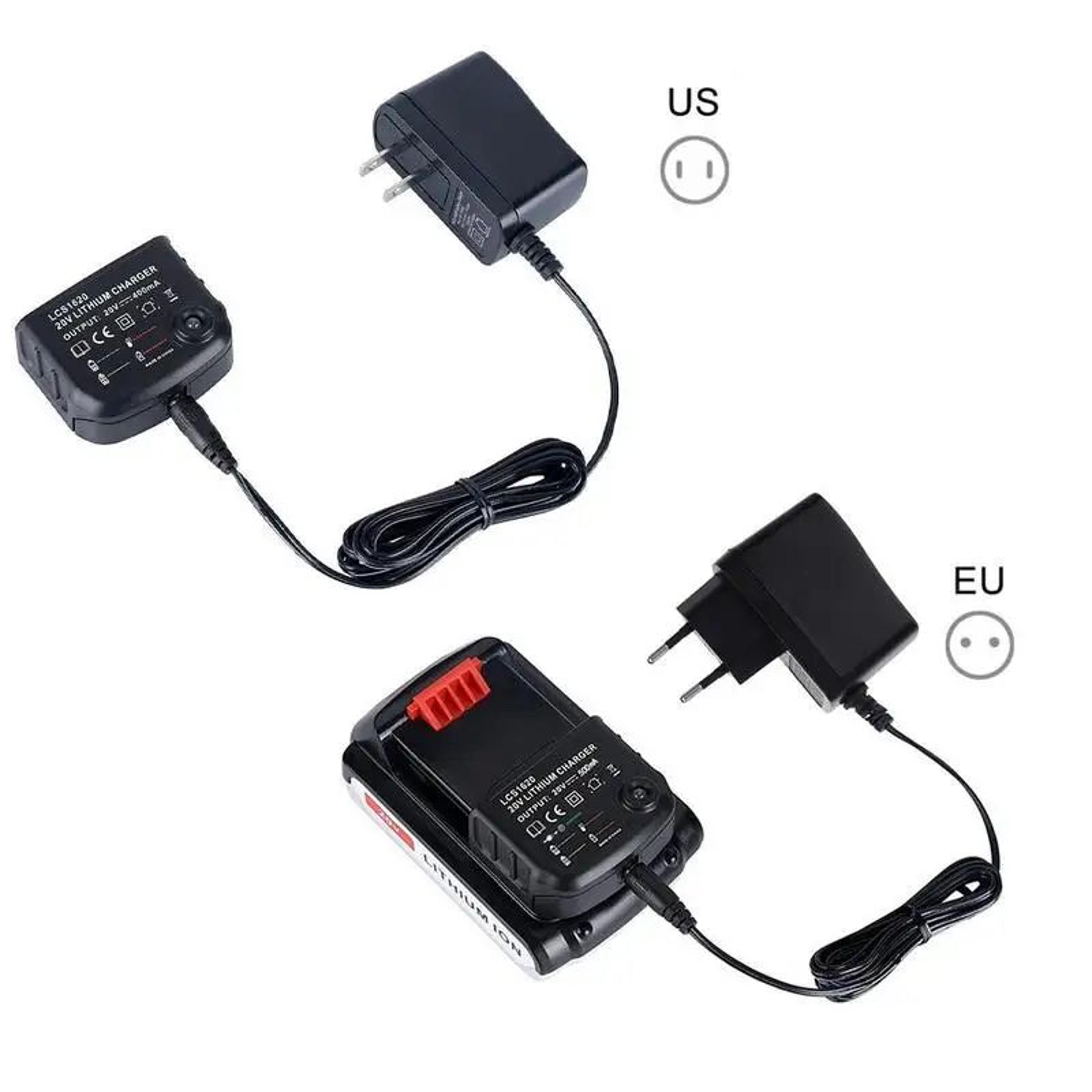 20V Lithium Battery Charger For Black  Decker  LCS1620 Power Tool Adapter Fast  Safe LiIon Charging 5