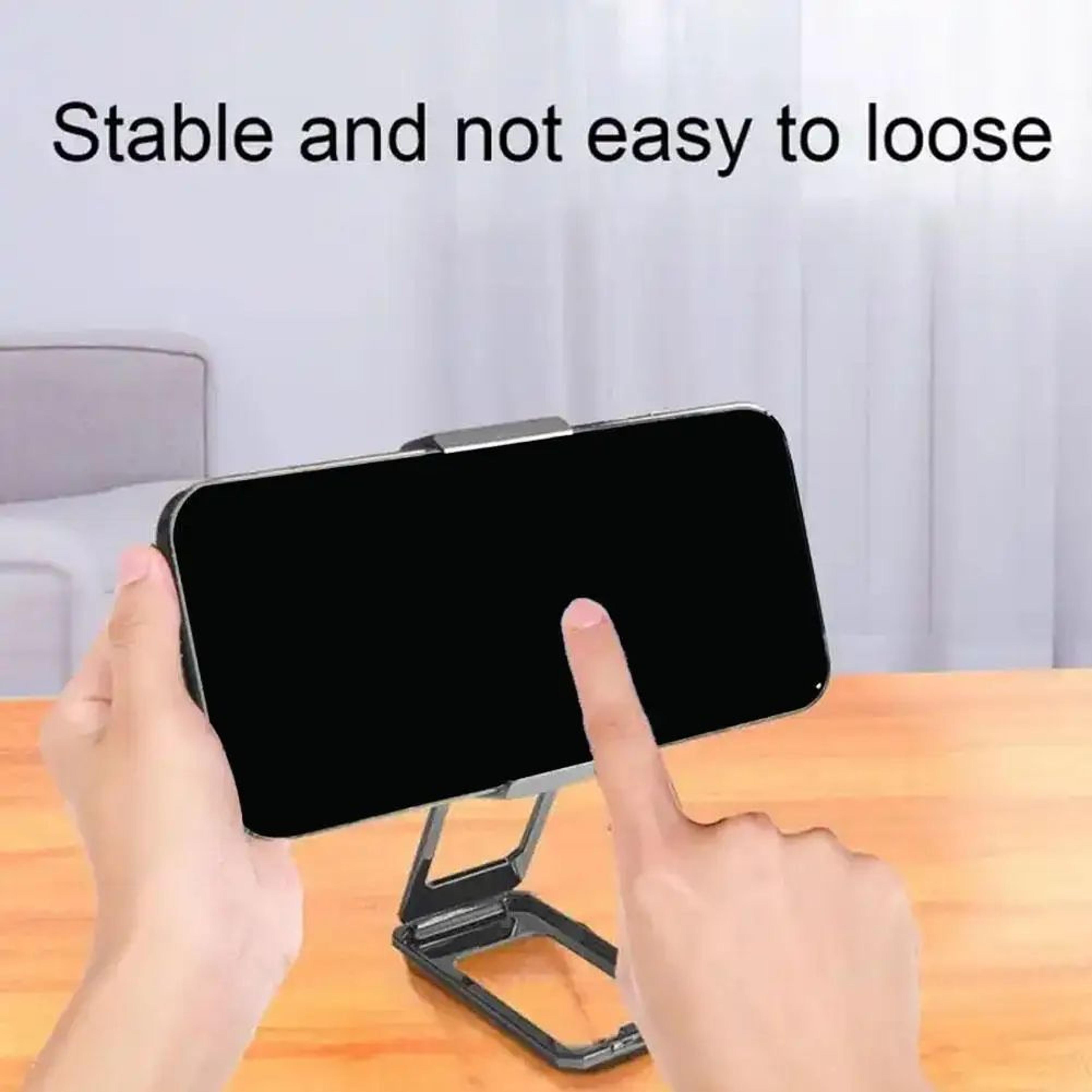 Foldable Aluminum Desktop Phone Holder With Back Clip  Universal Mini Stand Lightweight Portable Br 3