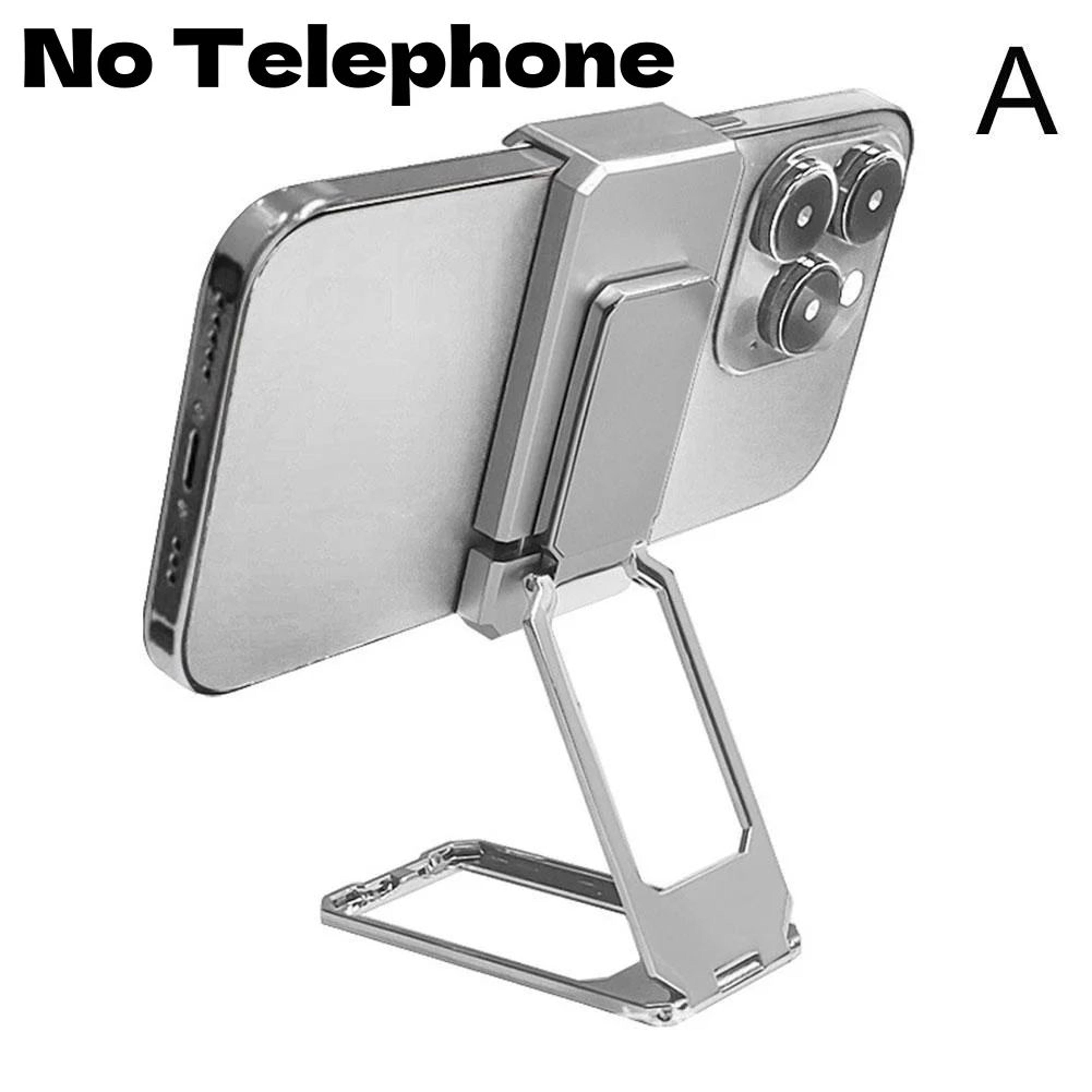 Foldable Aluminum Desktop Phone Holder With Back Clip  Universal Mini Stand Lightweight Portable Br 8