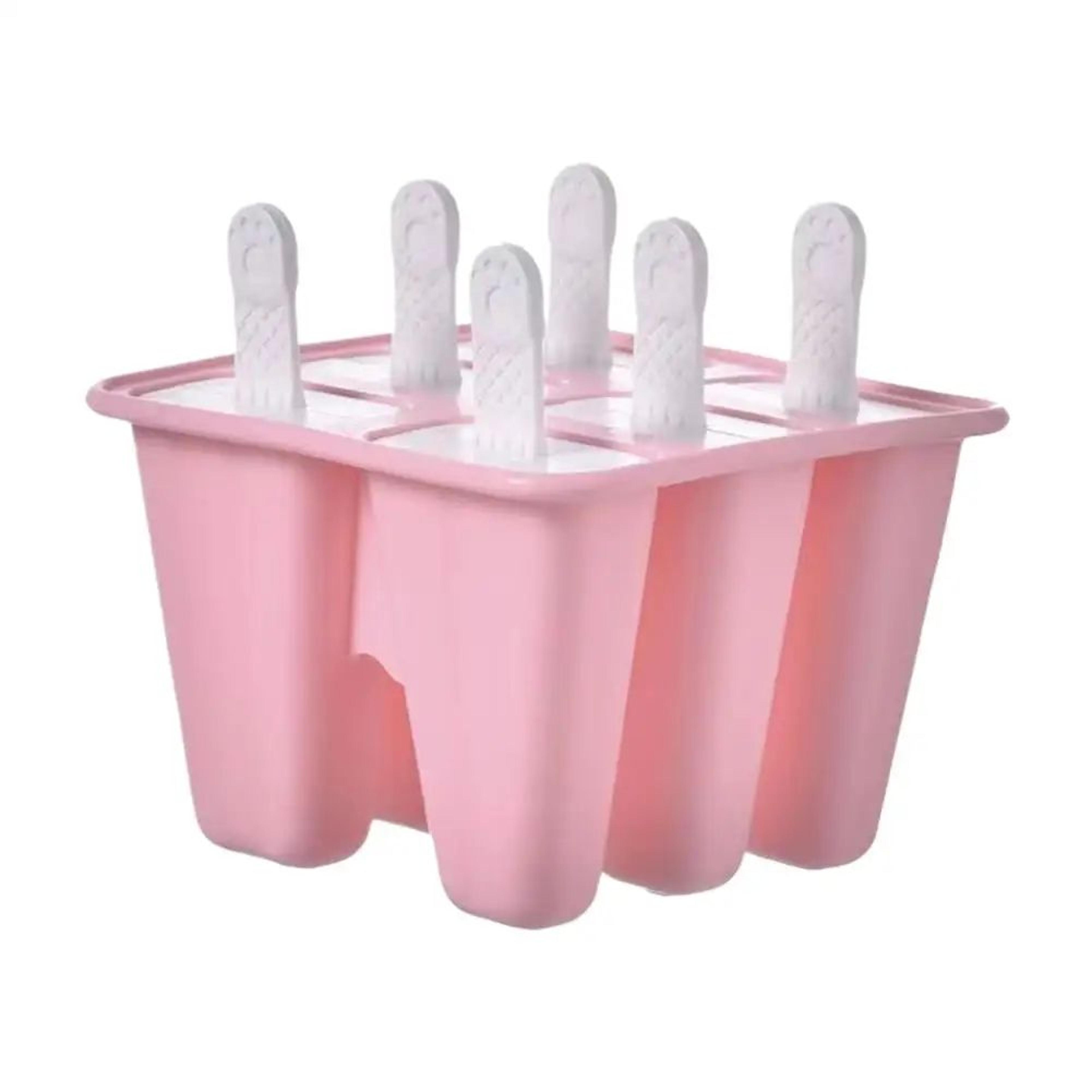 6Grid Silicone Ice Cream Mold With Sticks  Reusable FoodGrade Popsicle Maker For DIY Homemade Froze 8