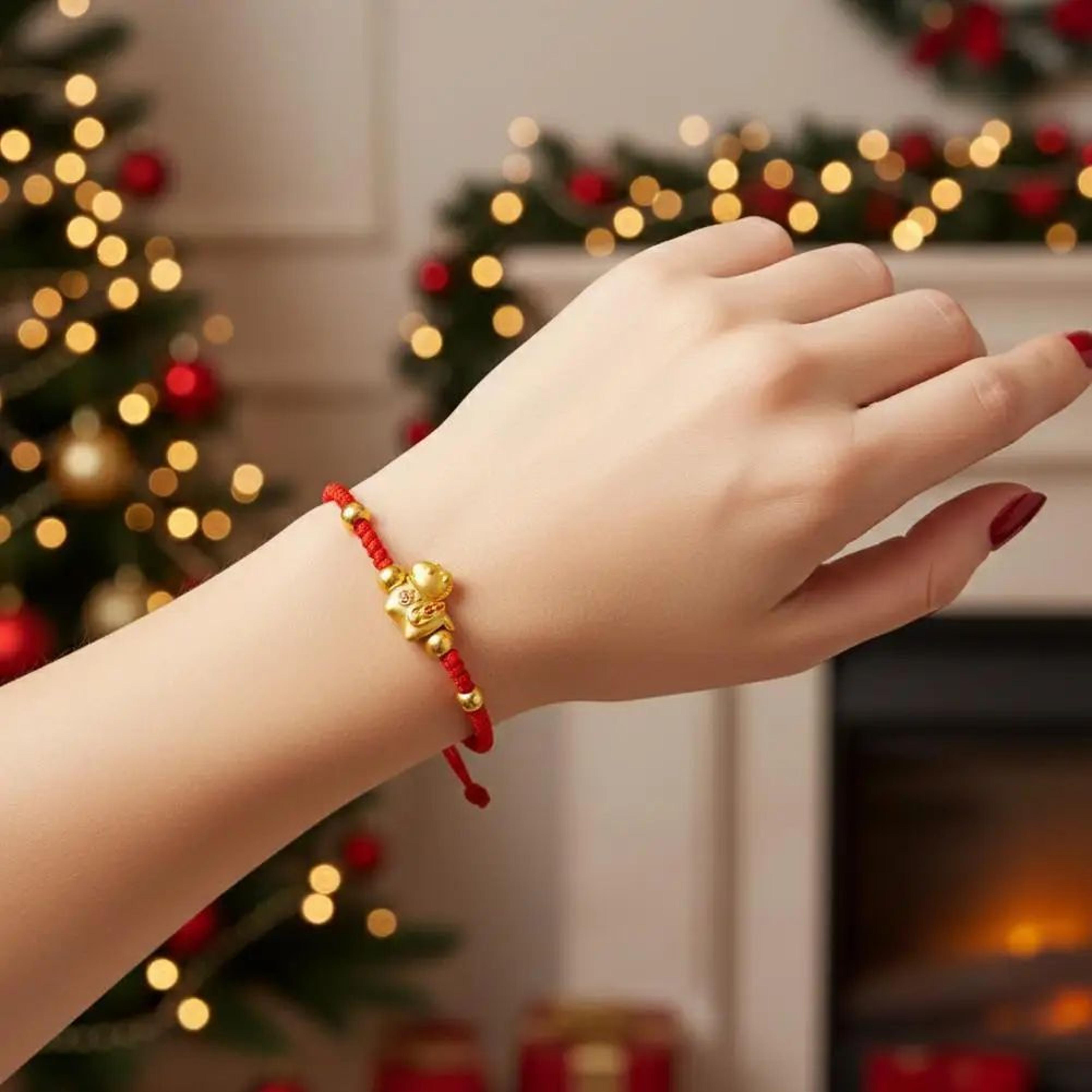 2026 Year Of The Horse Red Lucky Rope Bracelet For Women  Chinese Style Beaded Charm New Year Bless 4