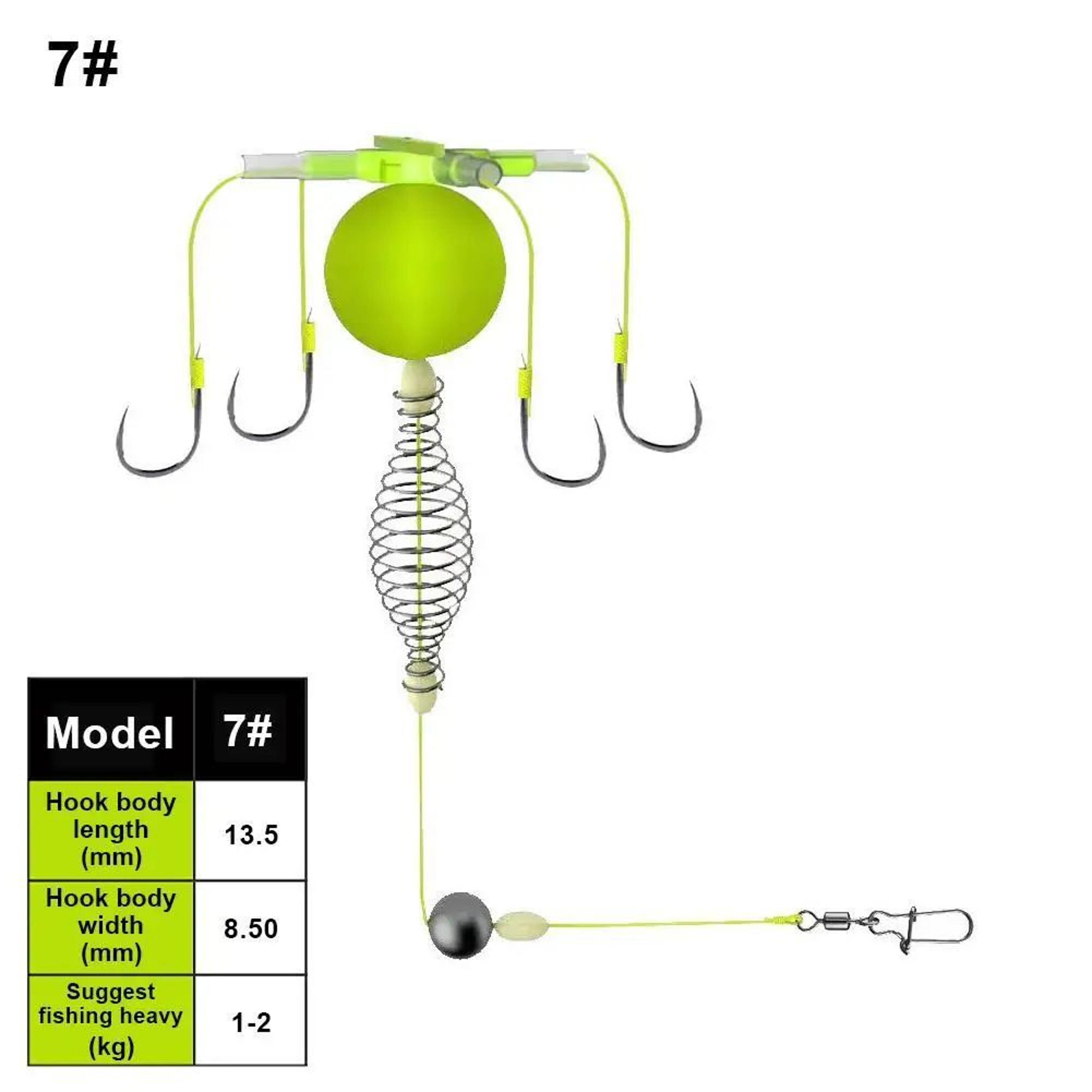 AntiTangle Spring Fishing Feeder Hook  Carbon Steel Bait Cage With Float AntiBottom Design For Carp 8