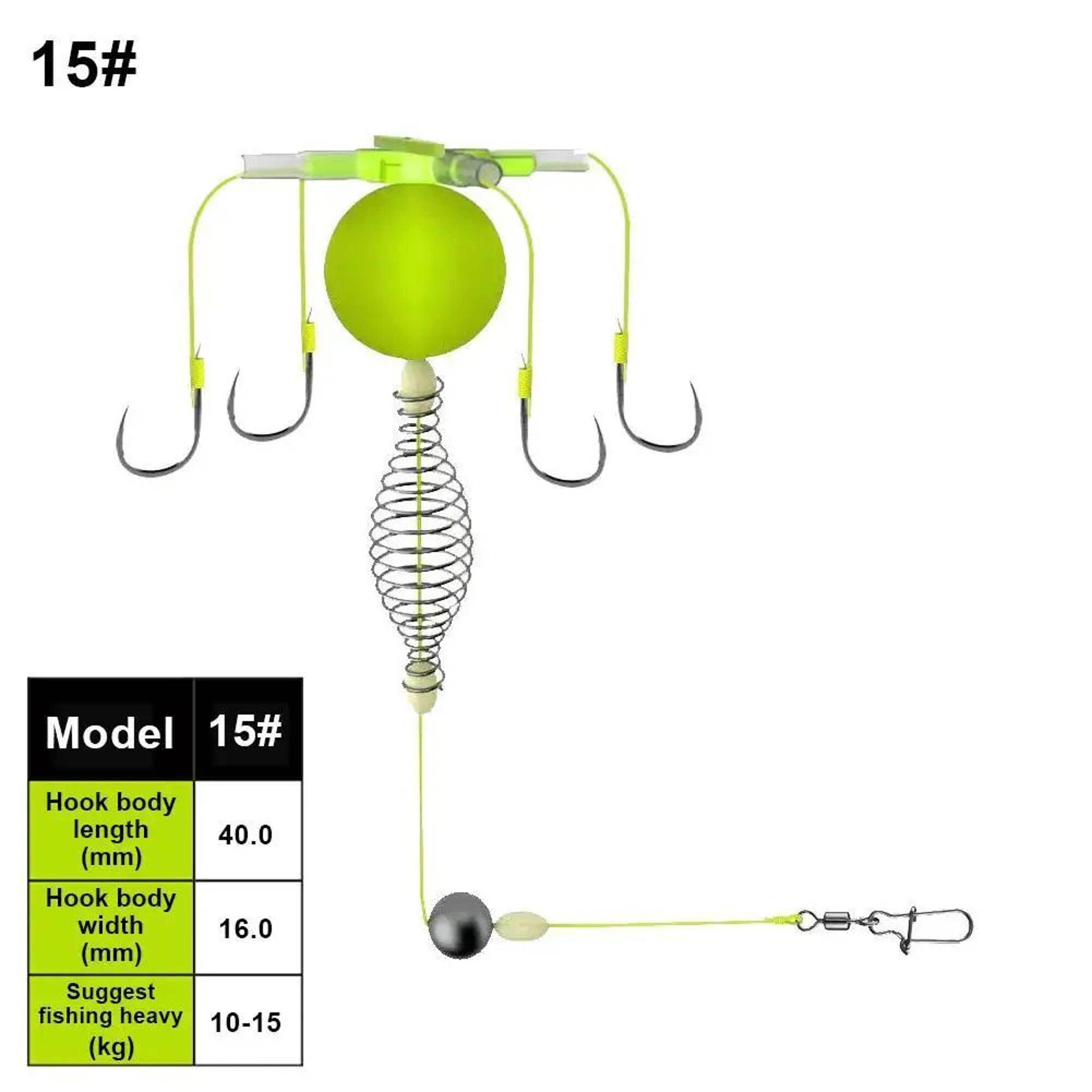 AntiTangle Spring Fishing Feeder Hook  Carbon Steel Bait Cage With Float AntiBottom Design For Carp 11