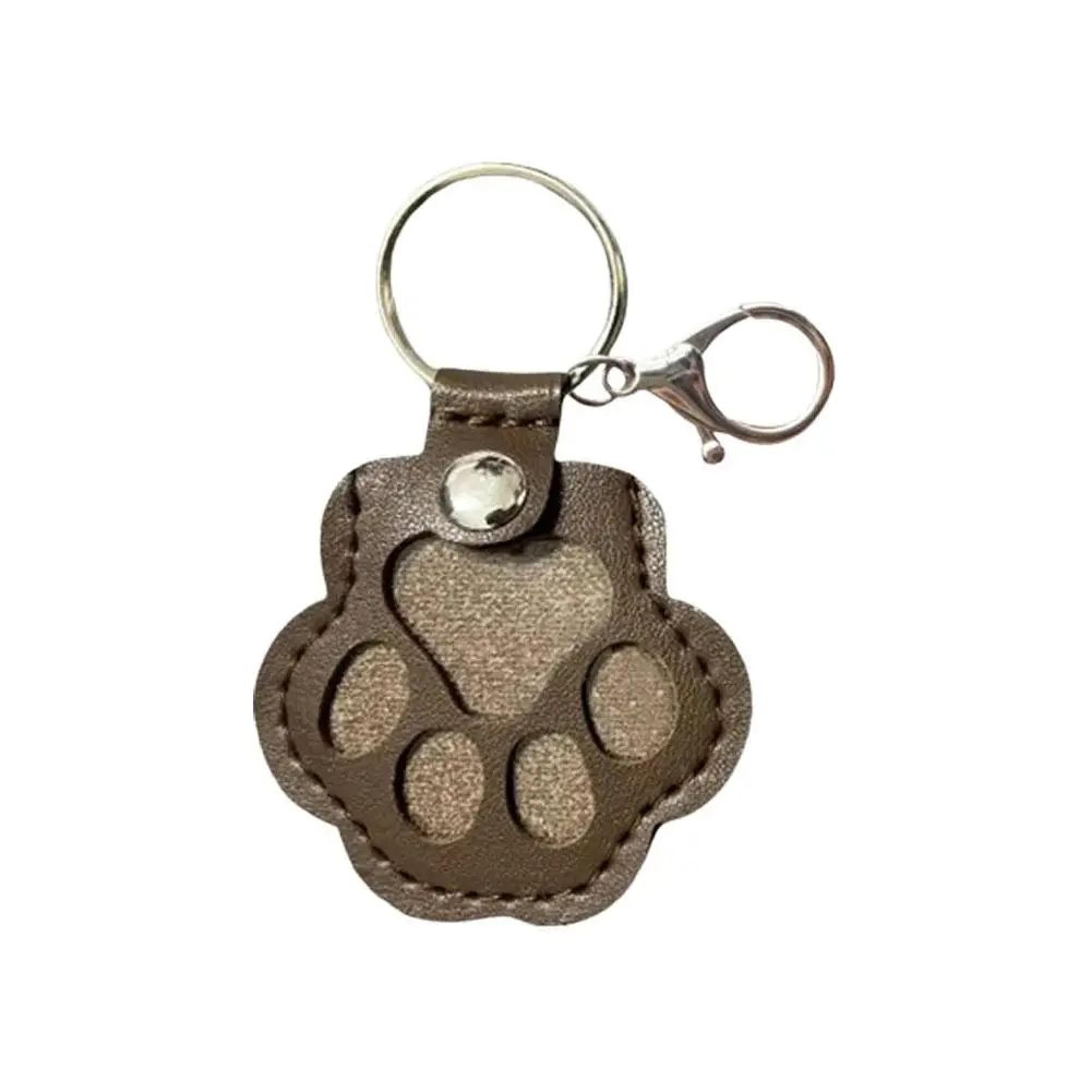 Cute Pet Hair Storage Keychain  Leather Cat Claw Souvenir Pendant For Dog Cat  Bunny Fur Keepsake M 6