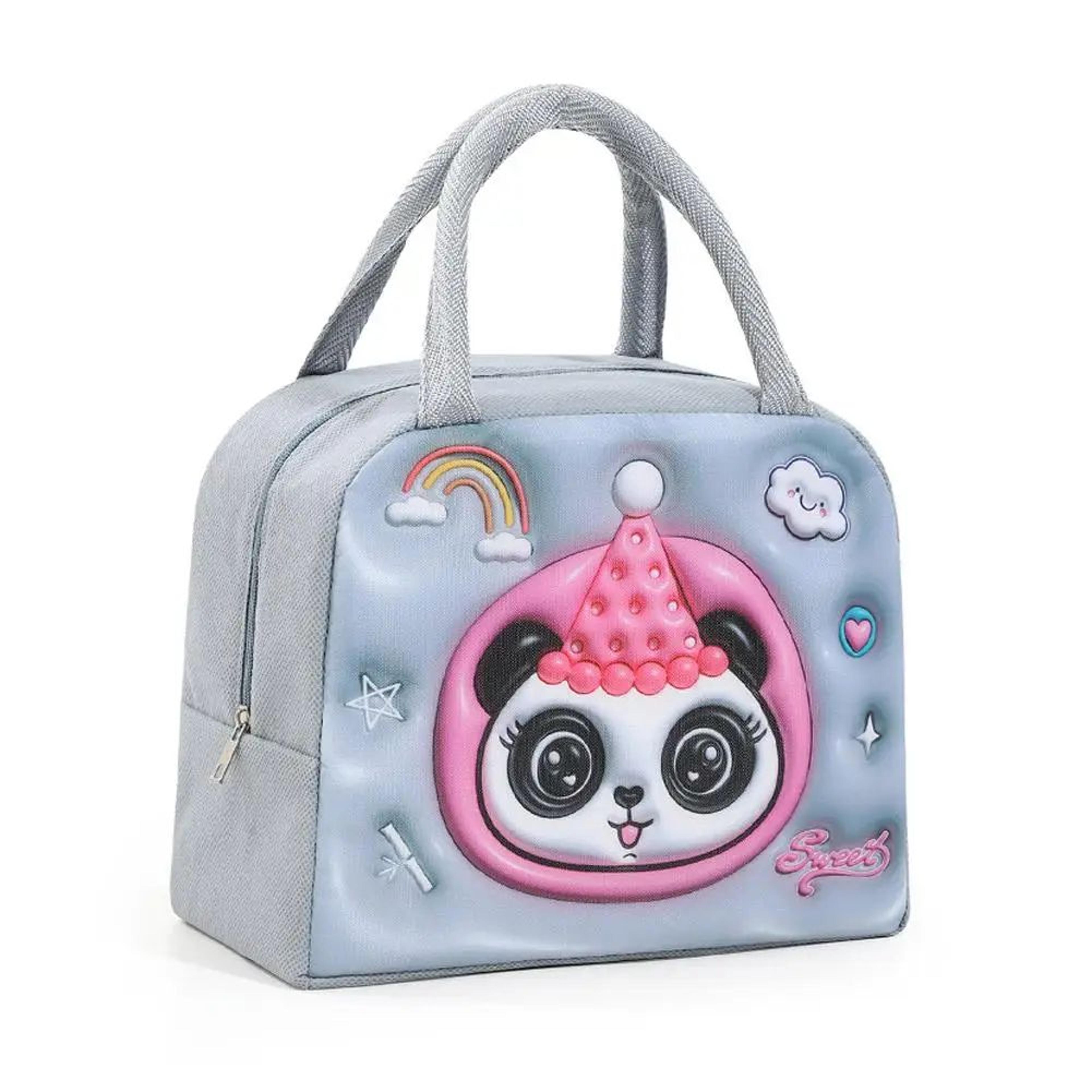 Kids Cartoon Insulated Lunch Bag  Portable Thermal Bento Cooler Tote With Ice Pack Space For School 11