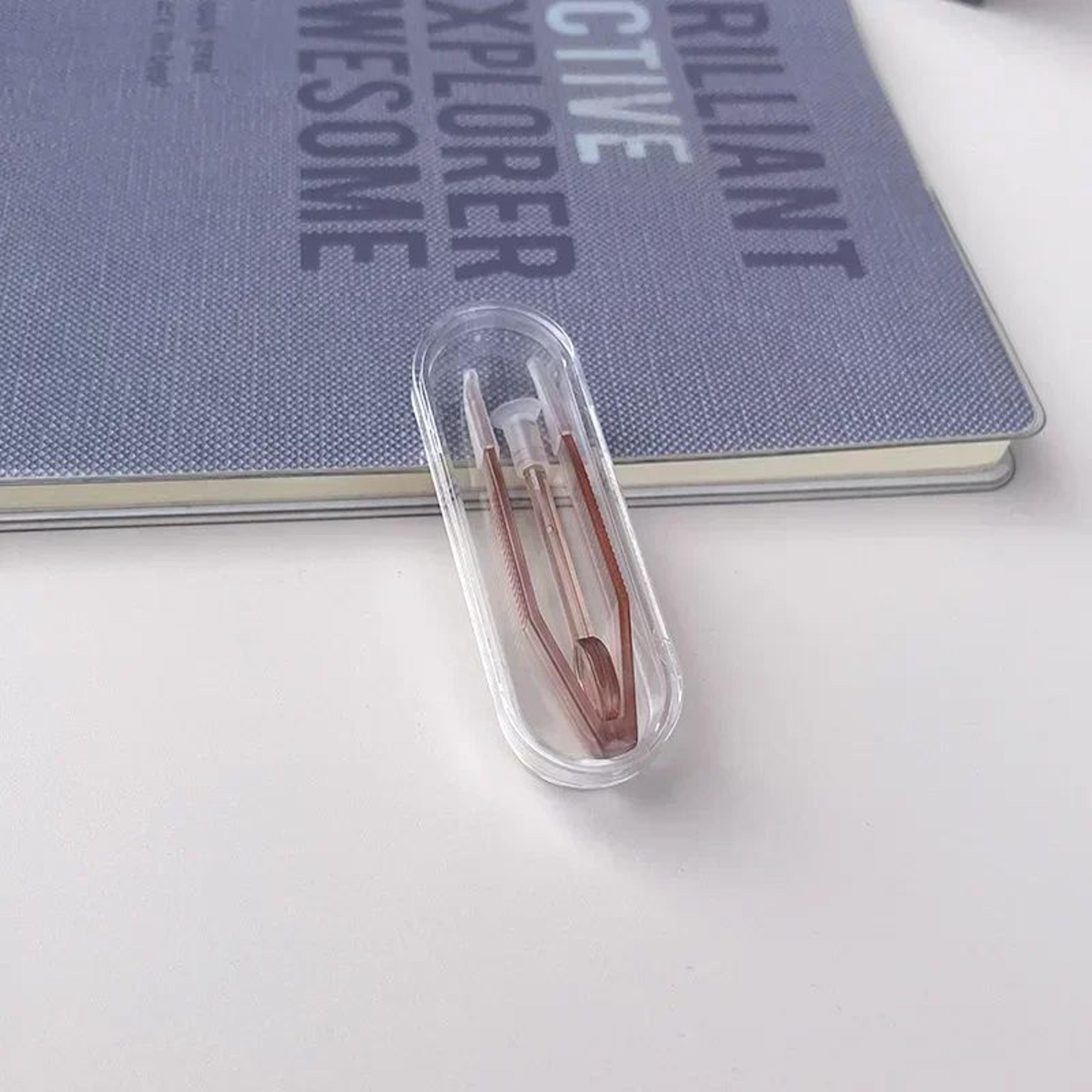 Contact Lens Travel Kit With Tweezers  Long Clamp Rod  Transparent Case Container Box Easy Hygienic 10