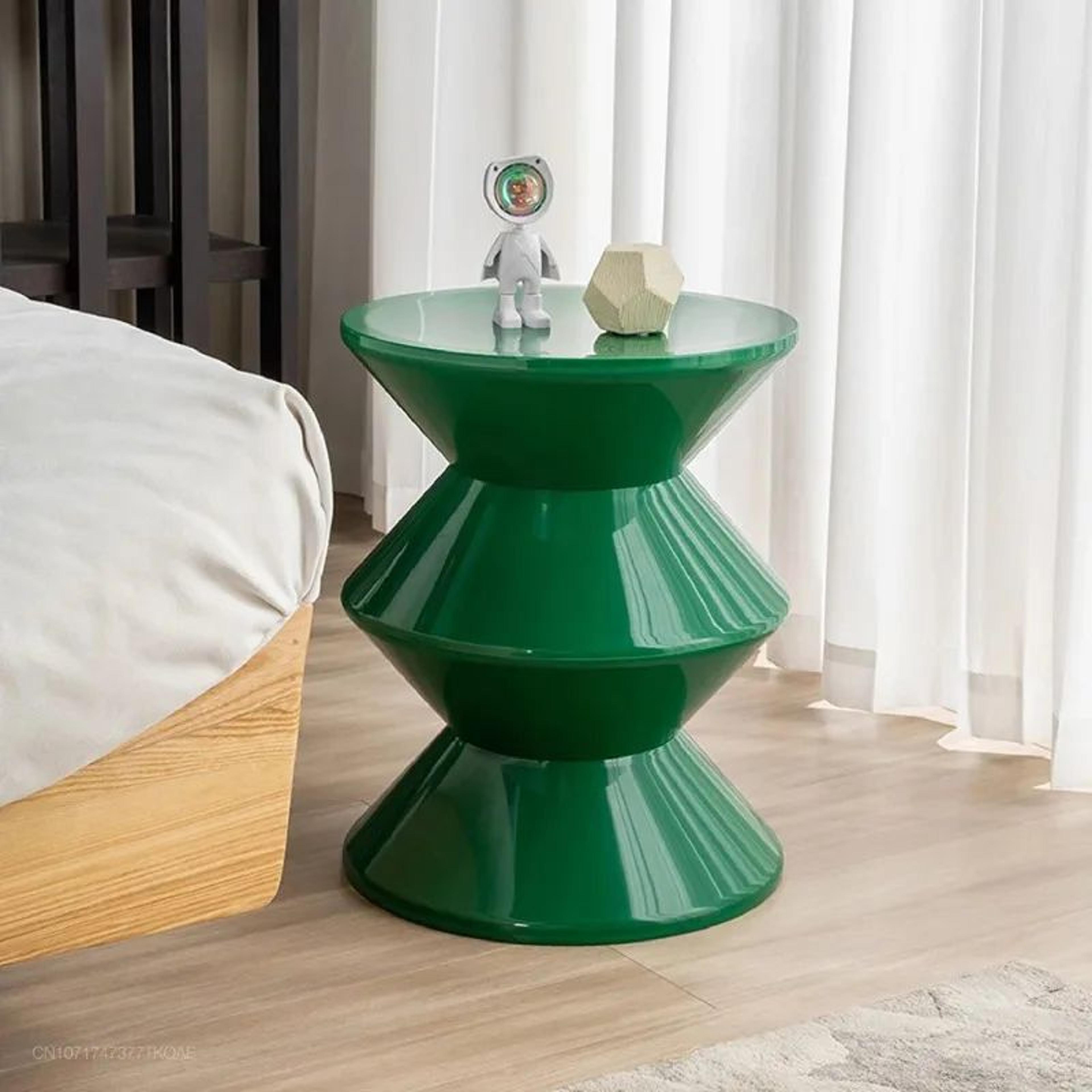 Modern Plastic Side End Table  Durable Small Coffee Table Nightstand For Living Room Sofa Hallway B 11