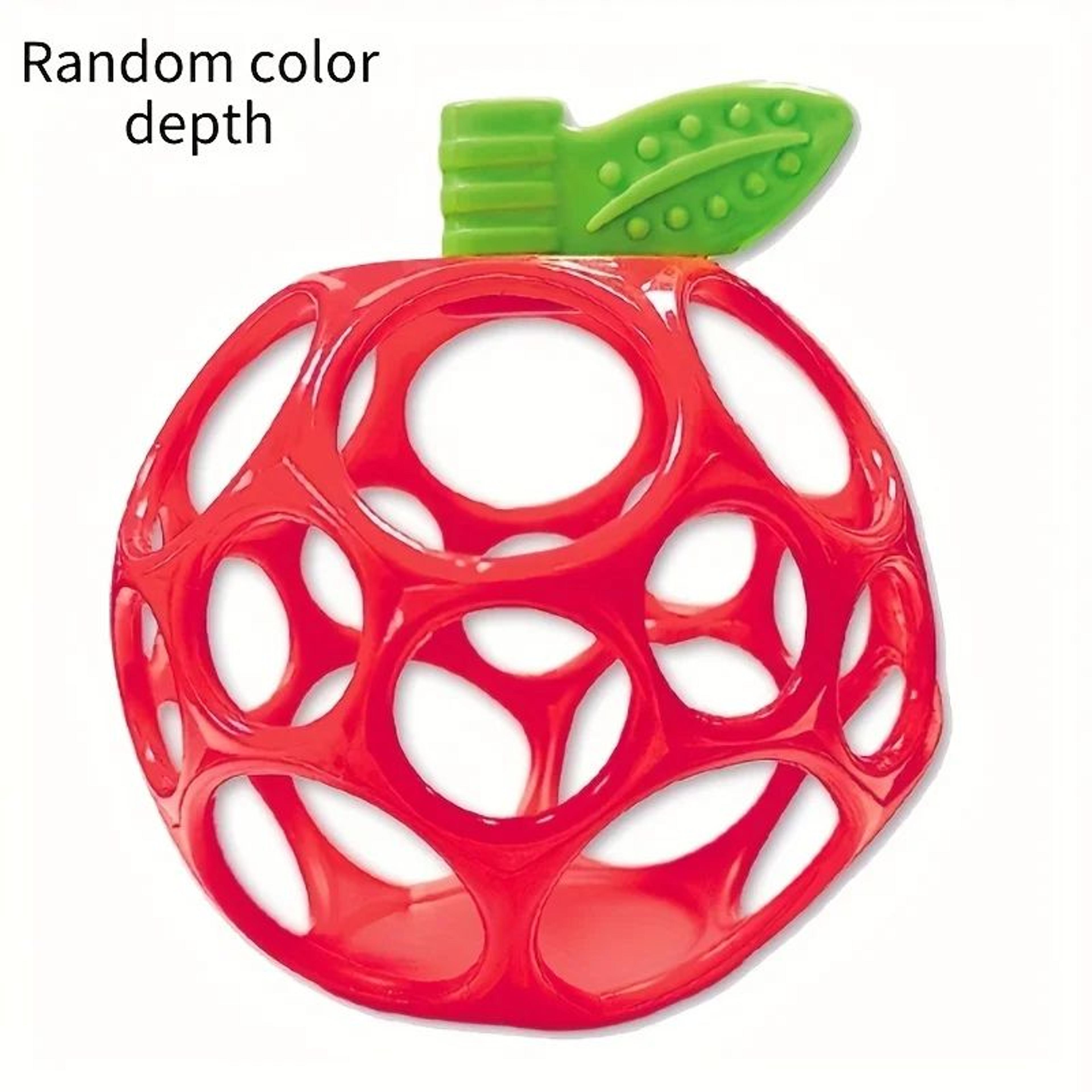 Apple Sensory Bell Rattle Ball For Babies 0  ABS Tactile Teether Toy Motor Skills Puzzle CE Safe Gi 6