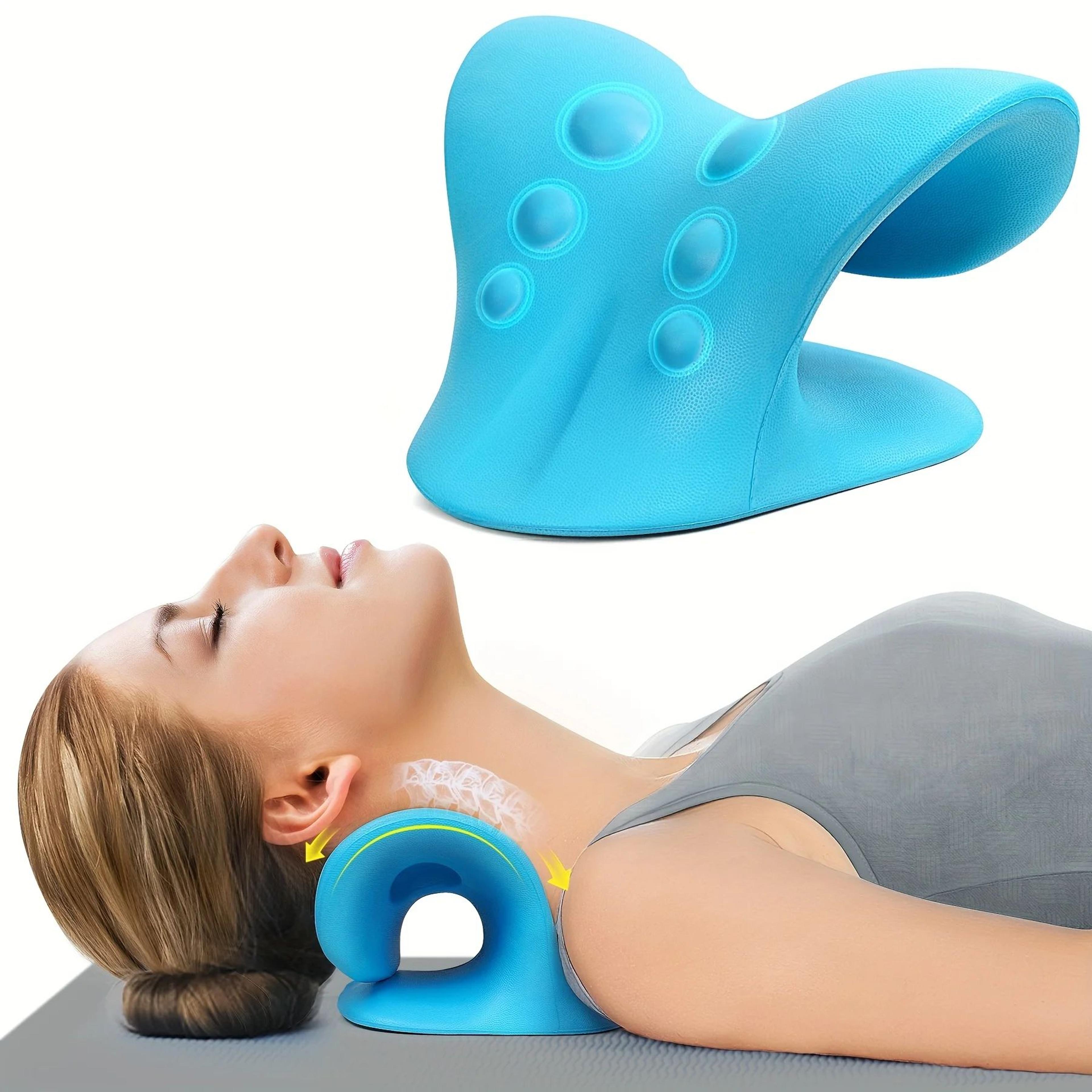 Portable Cervical Traction Neck Pillow  Shoulder Relaxation Corrector For Spinal Alignment Tension  0