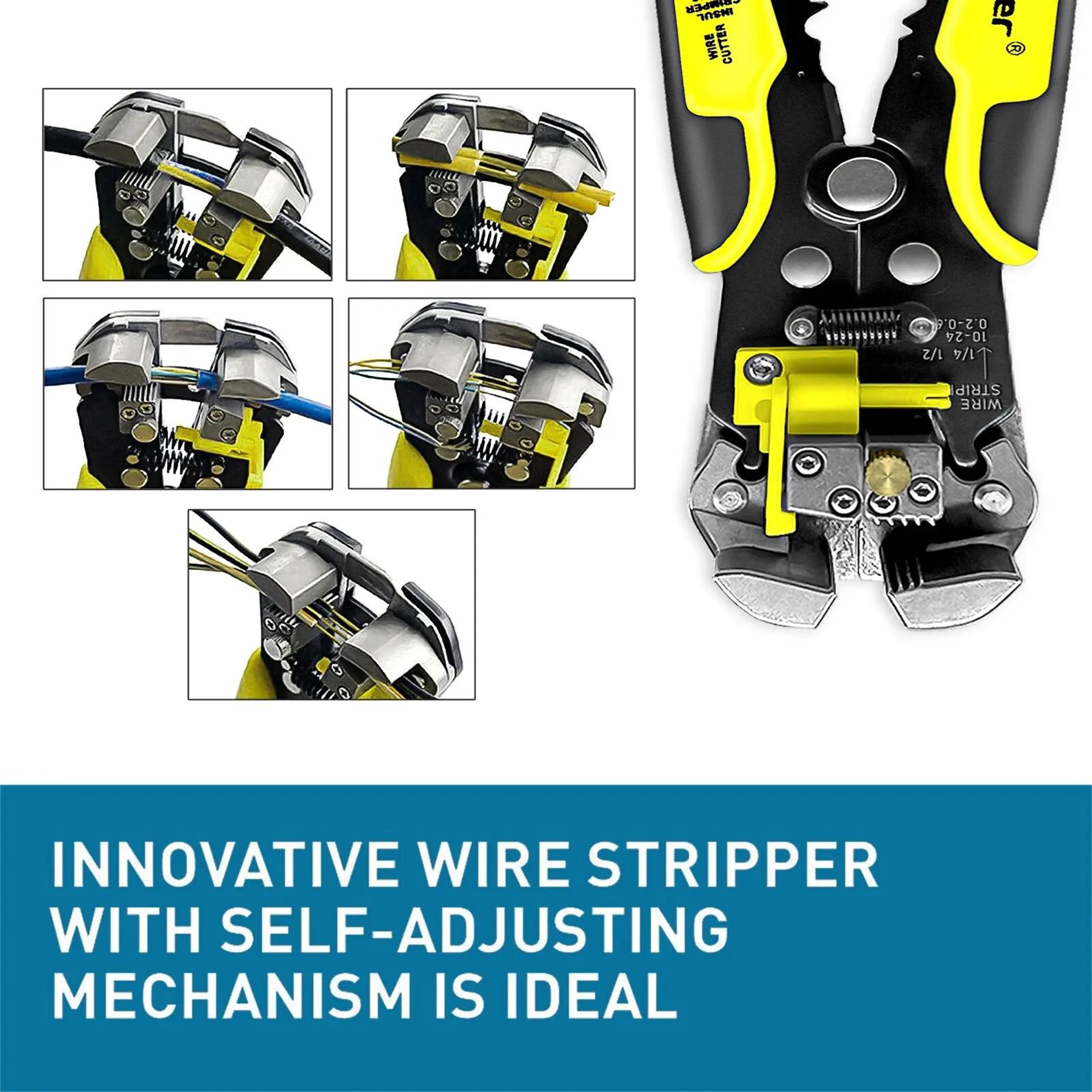 Automatic Wire Stripper Cutter Crimper  Professional Electrician Cable Tool 1024 AWG Multifunction  0