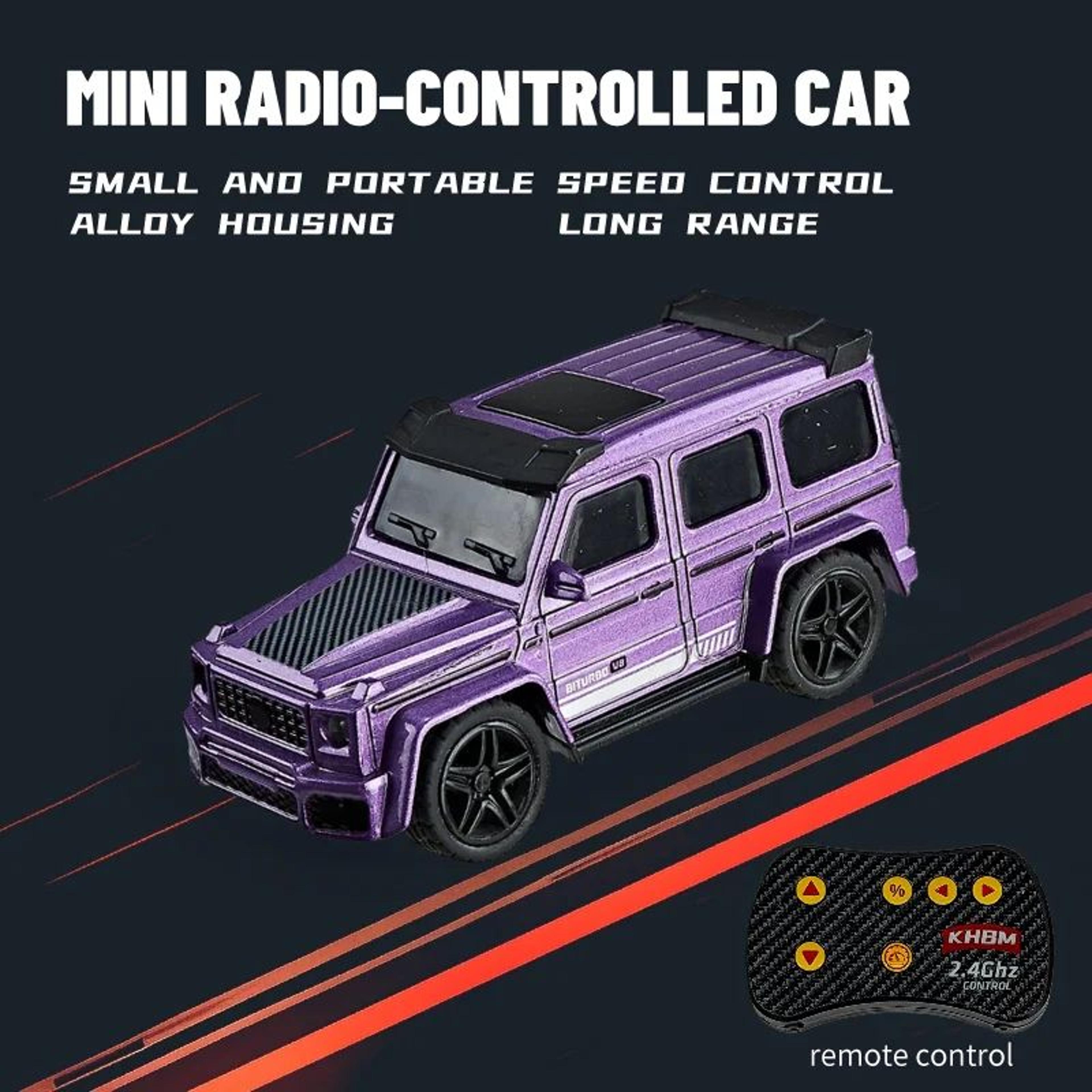 164 Mini RC Car Alloy  60Min Run Time 98131 Ft Remote Range USB Rechargeable Pocket Remote Control  10