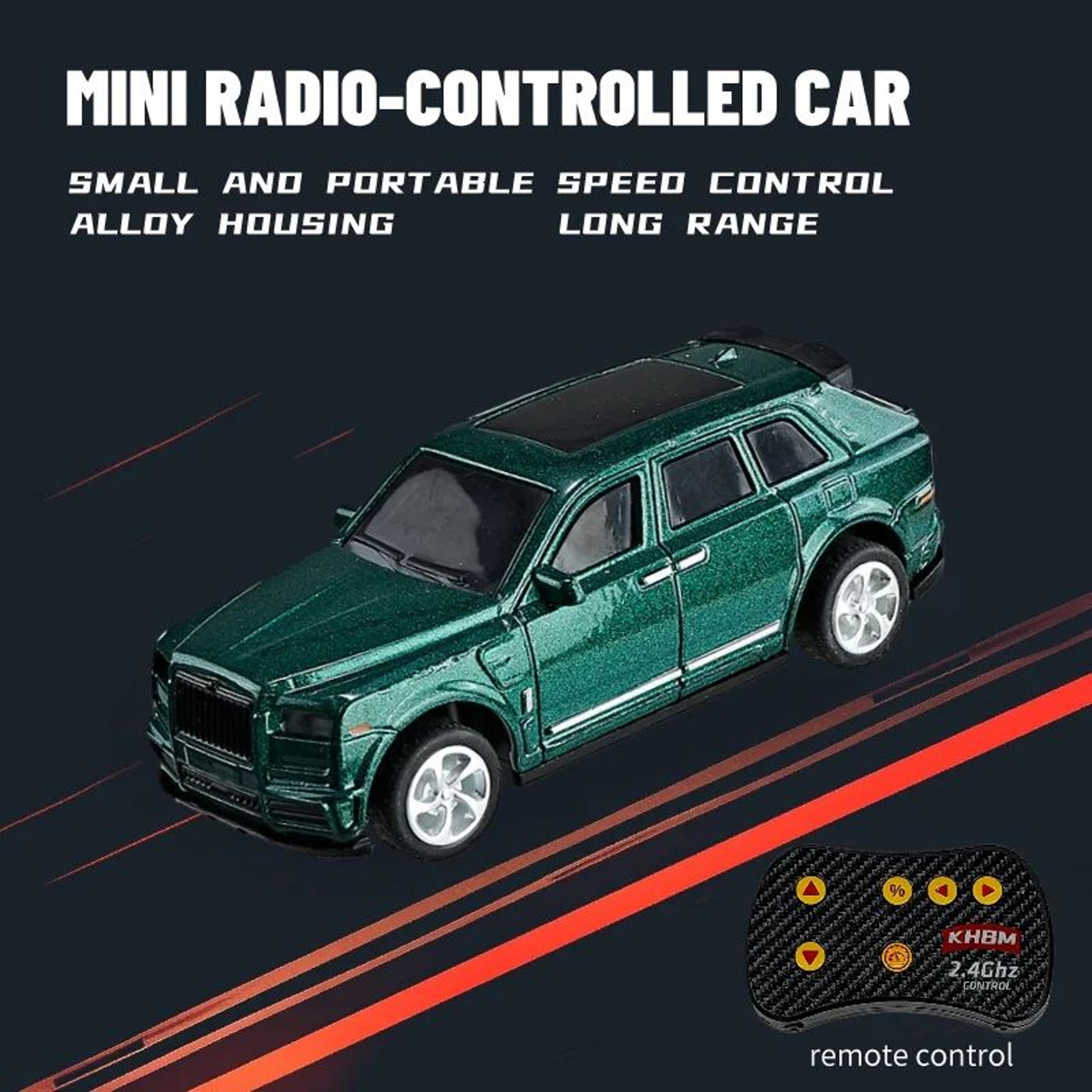 164 Mini RC Car Alloy  60Min Run Time 98131 Ft Remote Range USB Rechargeable Pocket Remote Control  12