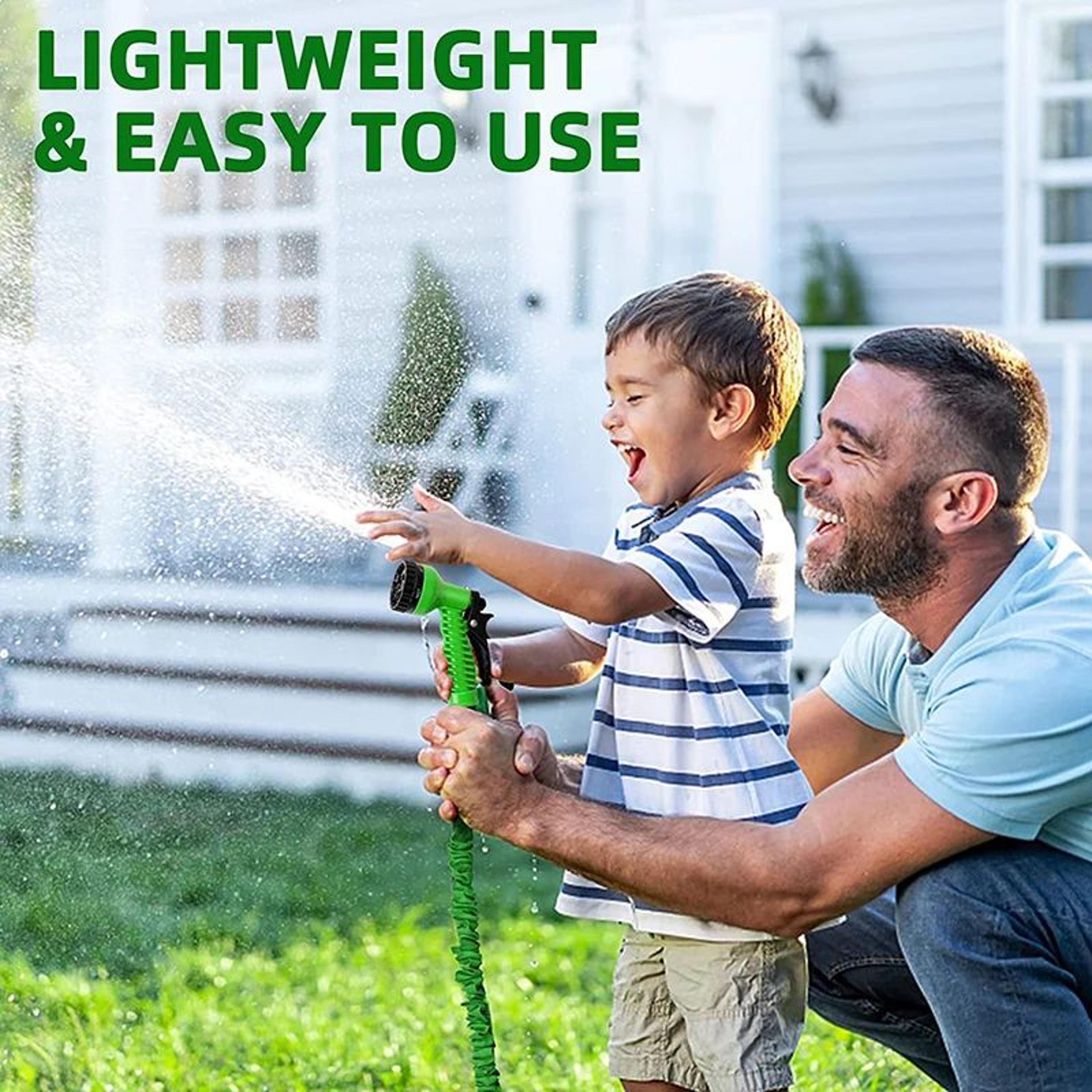 Expandable Garden Hose 25200 Ft W HighPressure Spray Nozzle  Lightweight Magic Water Pipe For Car W 14