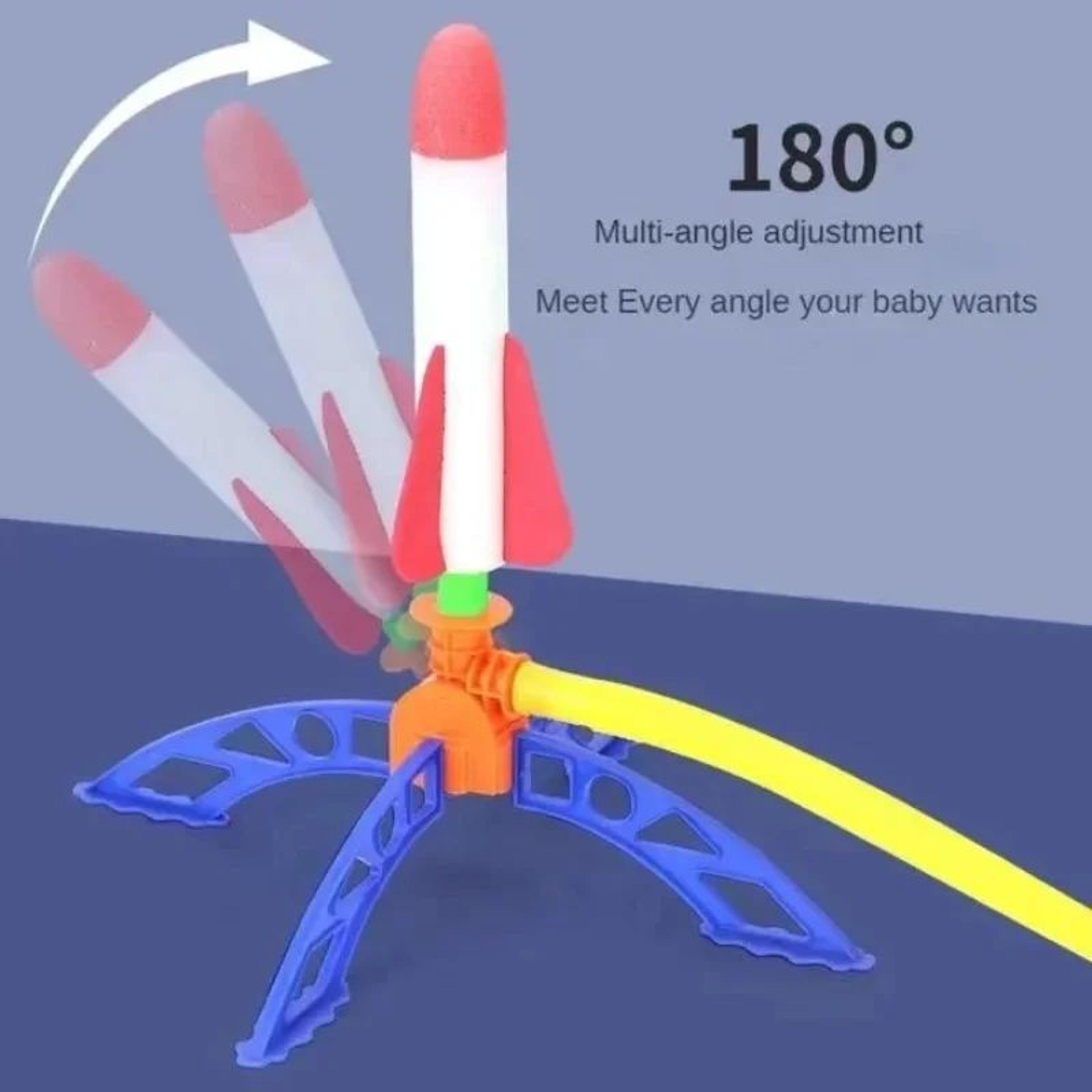 Kids Foot Pump Rocket Launcher Toy Outdoor AirPowered Stomp Rocket Game Safe Soaring Rockets For Ya 4