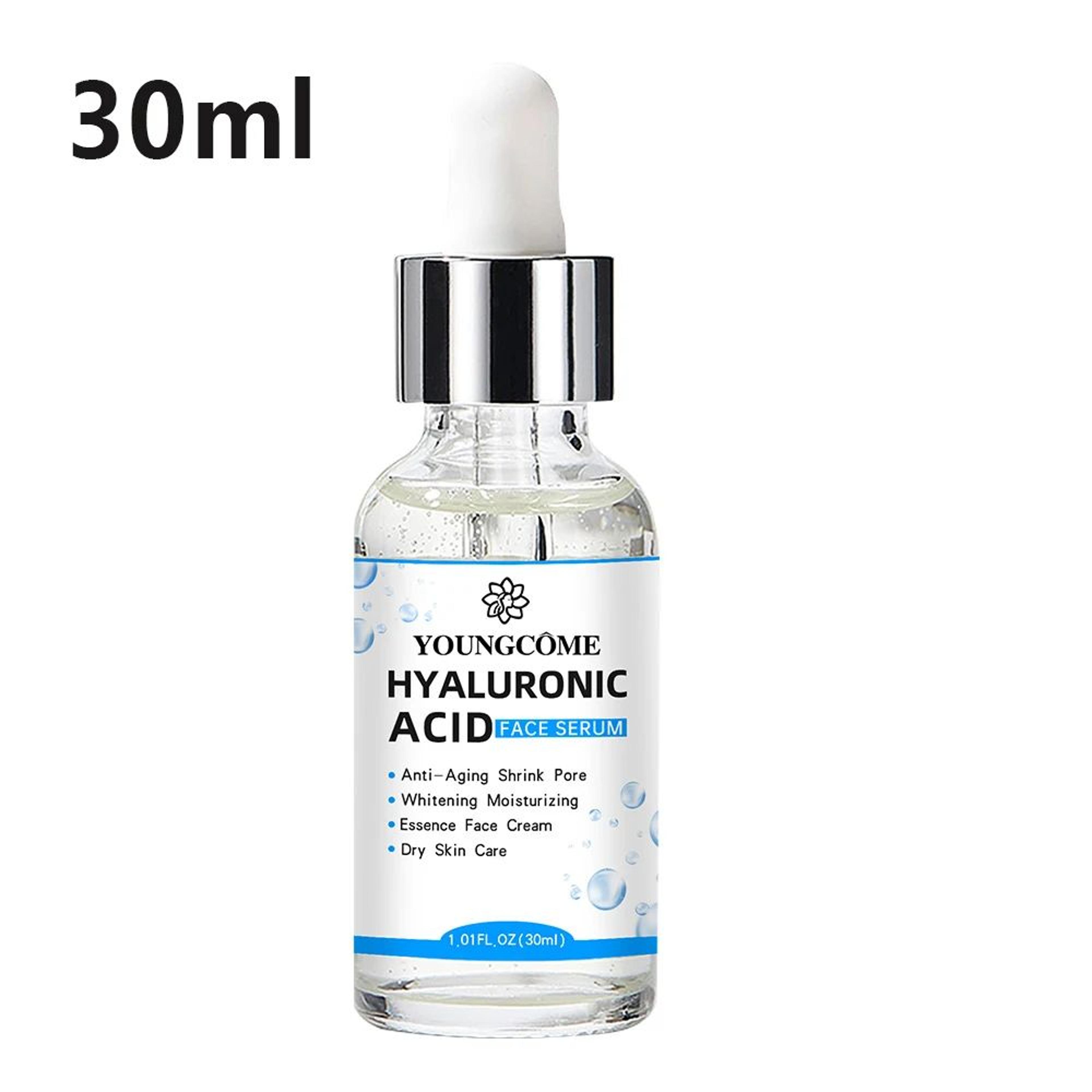 Hyaluronic Acid Facial Essence Serum  Deep Moisturizing Korean Skincare With Vitamin C  Botanical E 5