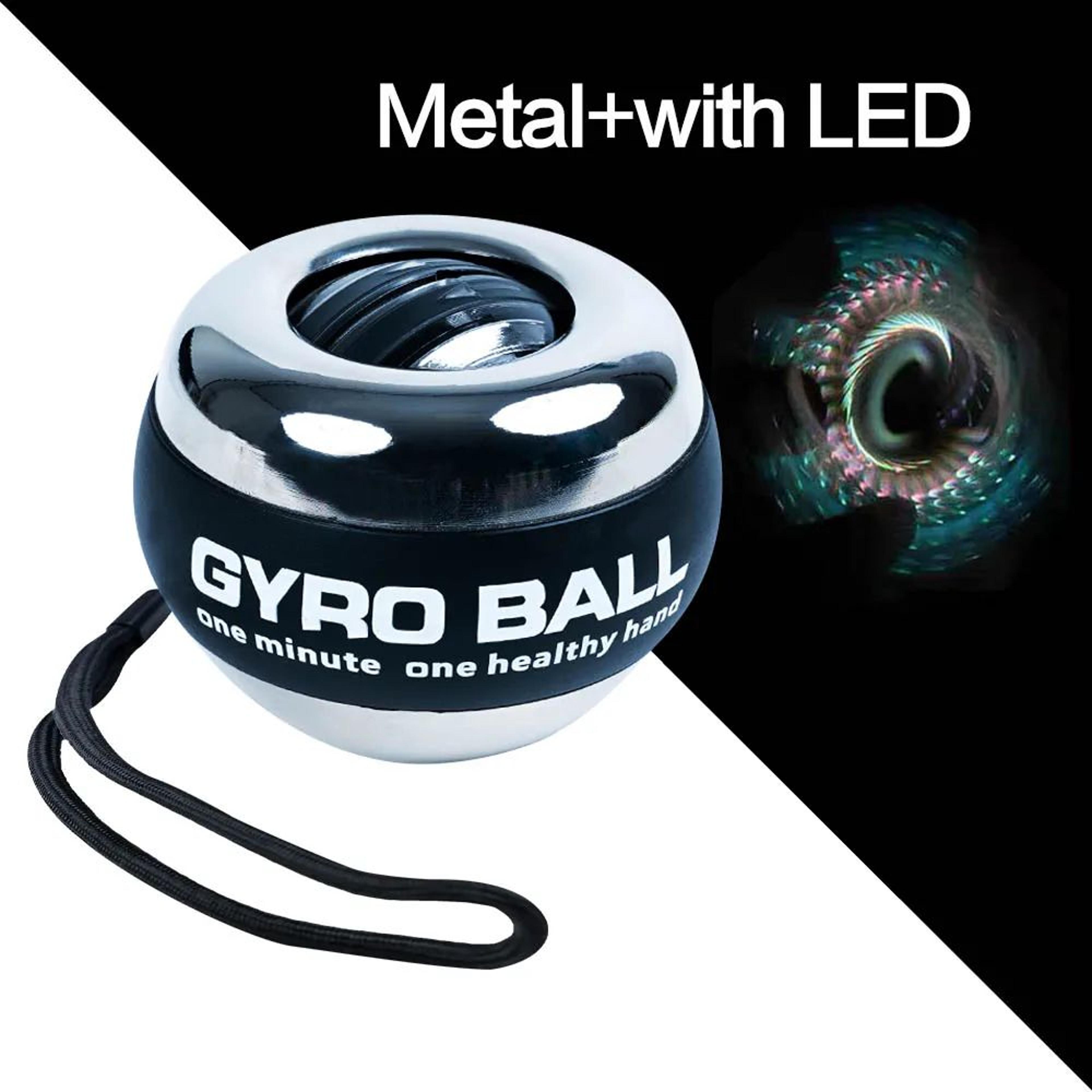 LED Gyro Power Wrist Ball Trainer  Auto Start Forearm  Hand Strengthener Gyroscopic Fitness Tool Wi 21