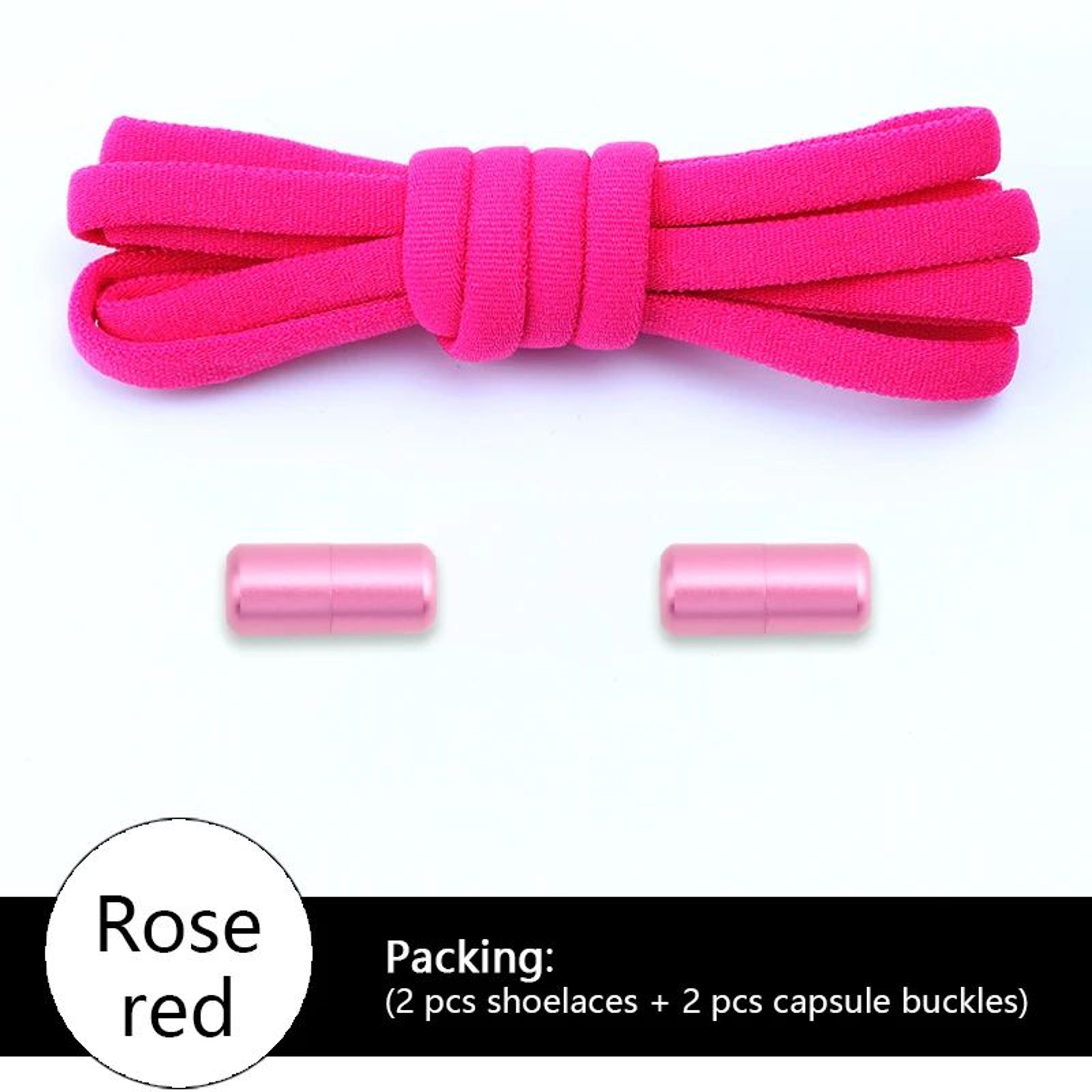 NoTie Elastic Shoelaces With Metal Lock  Colorful Round Sneakers Laces For Kids  Adults Sports Shoe 20