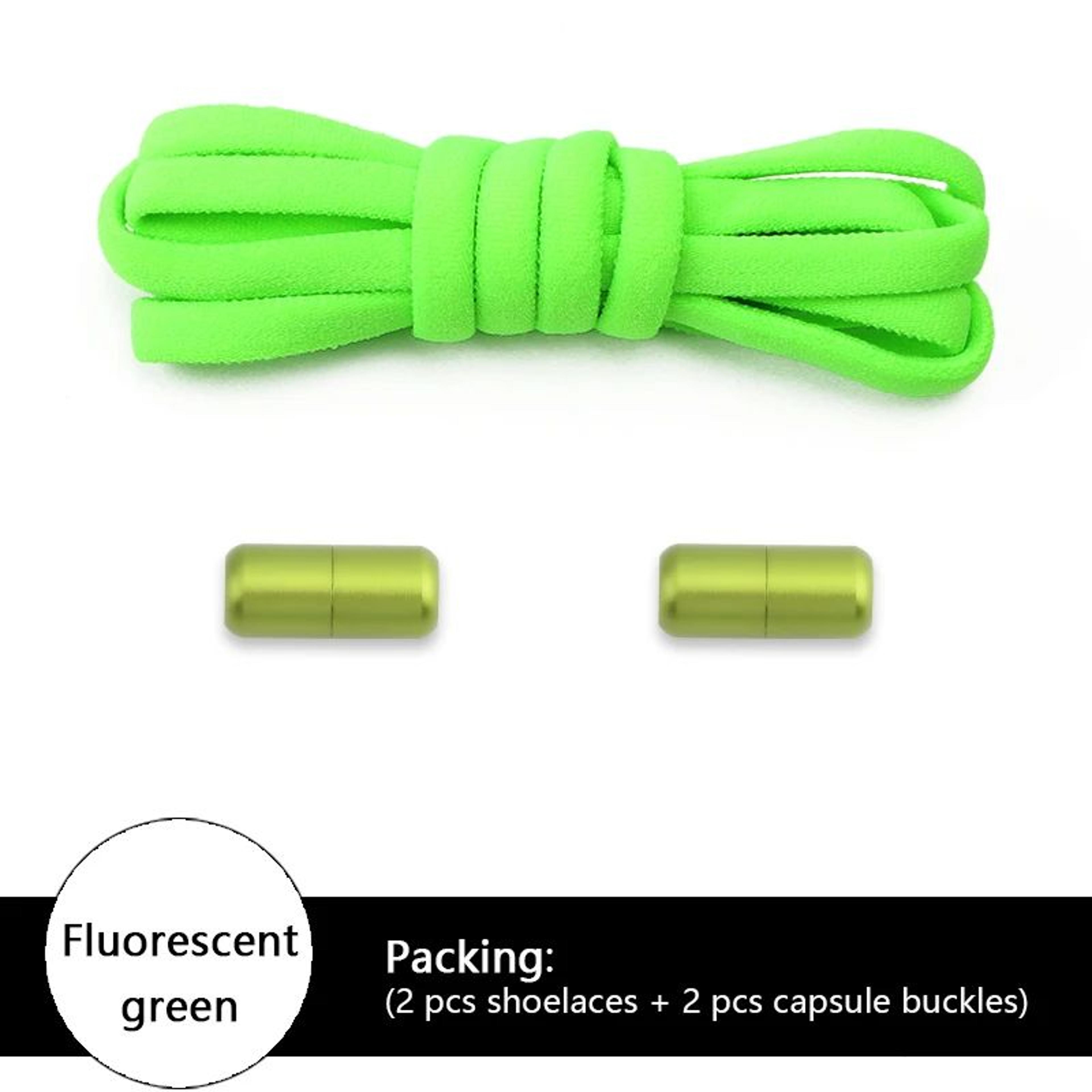 NoTie Elastic Shoelaces With Metal Lock  Colorful Round Sneakers Laces For Kids  Adults Sports Shoe 9