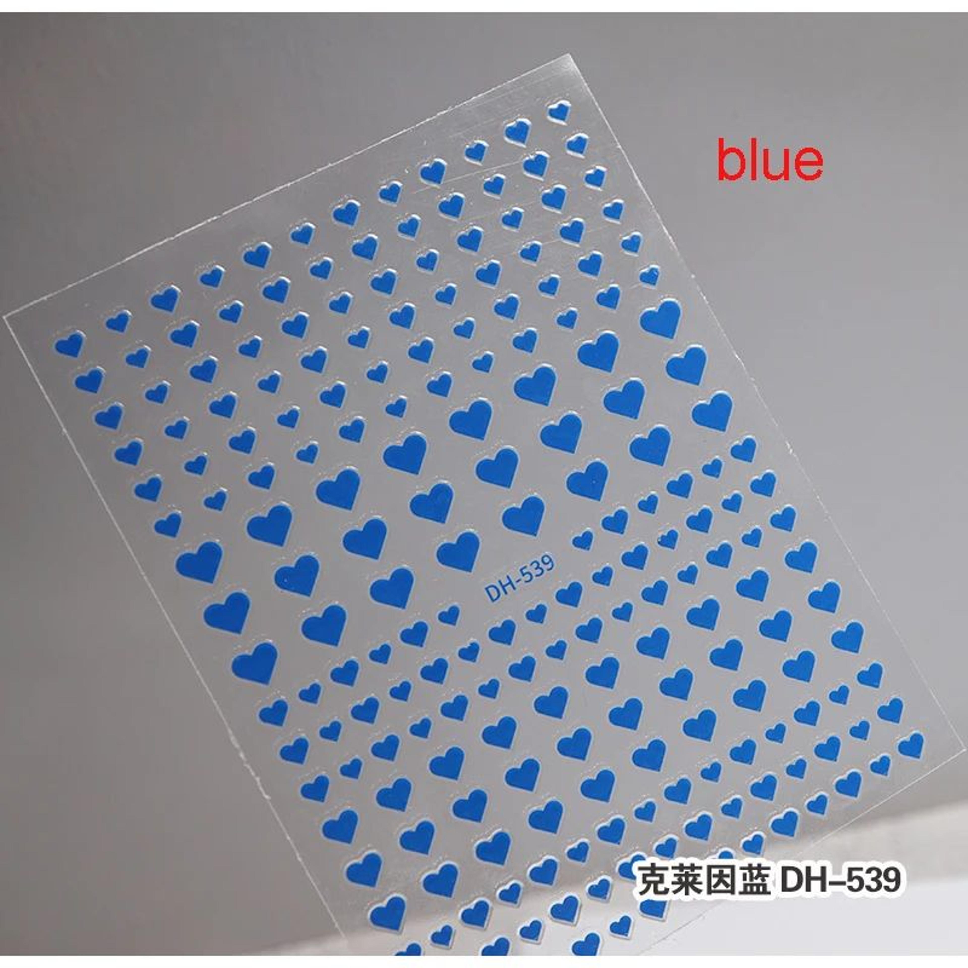 3D Nail Art Stickers Love Hearts Stars Clouds  Red Black White Adhesive Nail Decals Sliders For Fre