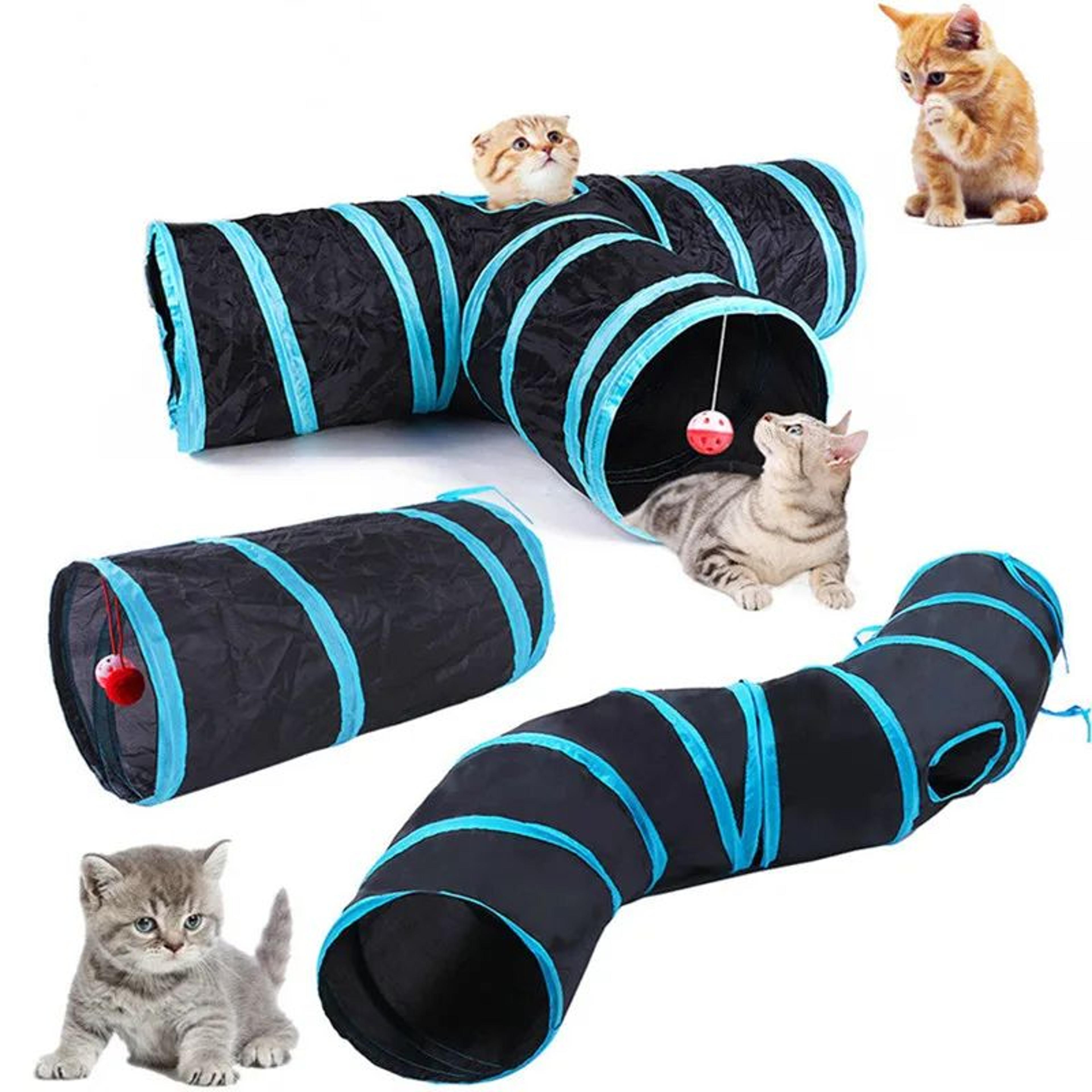 Foldable Cat Tunnel Toy  SType Play Tunnel With Crinkle Paper Breathable Indoor Cat Exercise Tube 0