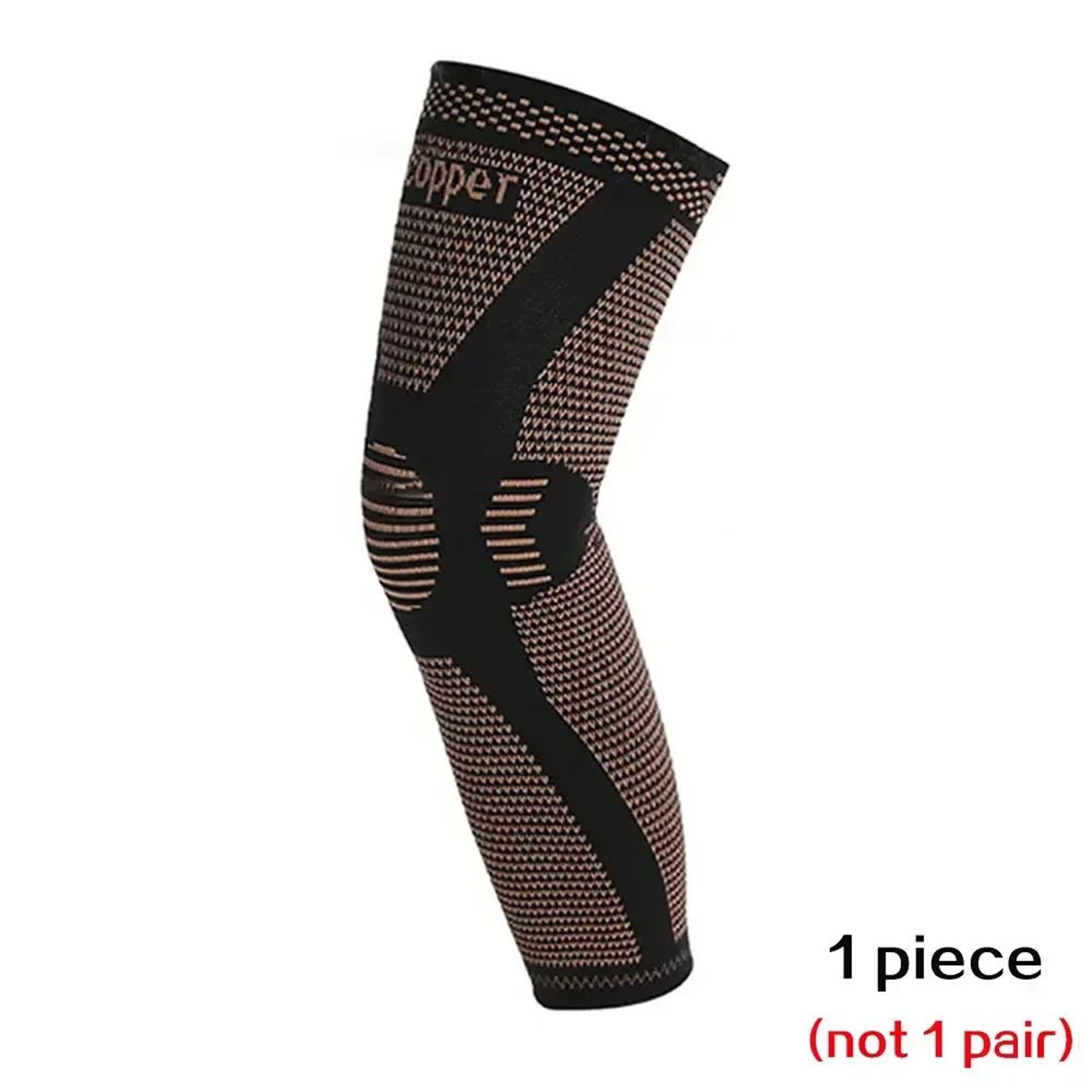 Copper Compression Full Leg Sleeve  2030mmHg Knee Thigh  Calf Support For Arthritis Sports Cycling  6