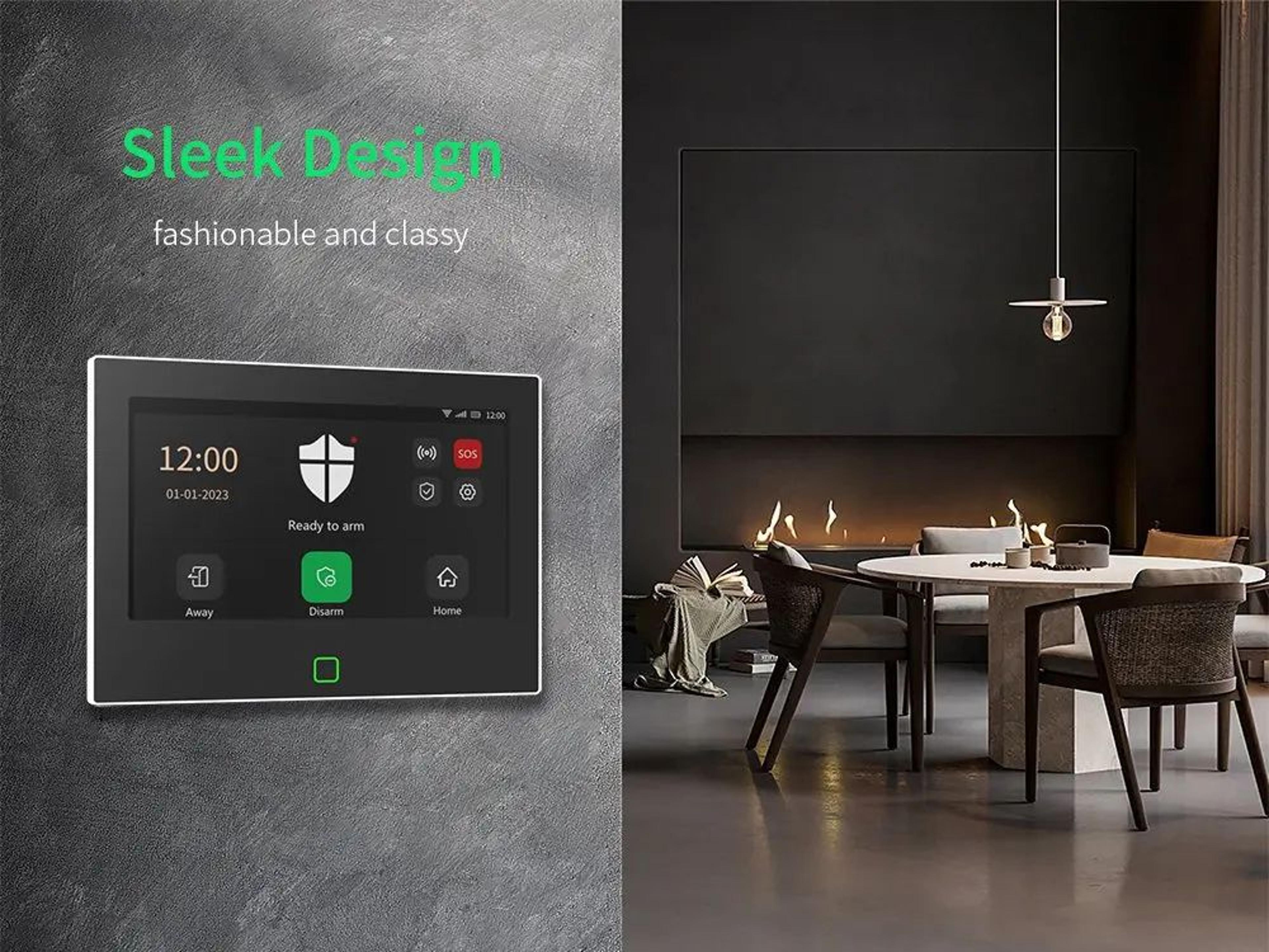 Staniot 7 Inches Smart Home Alarm System  WiFi  4G Tuya Security Kit With 120dB Siren 5000mAh Batte 12